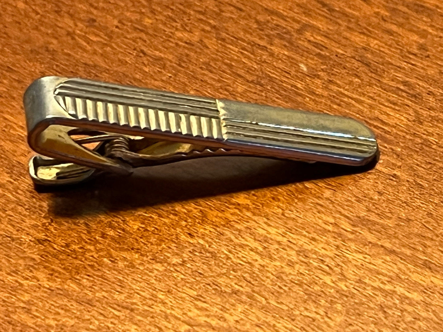 Vintage Speidel mens brass tie clip circa 1950’s mid century modern collectibles