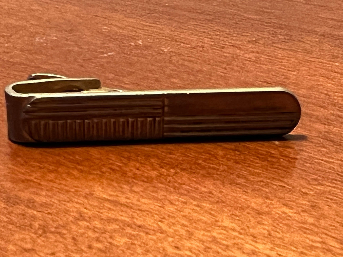 Vintage Speidel mens brass tie clip circa 1950’s mid century modern collectibles