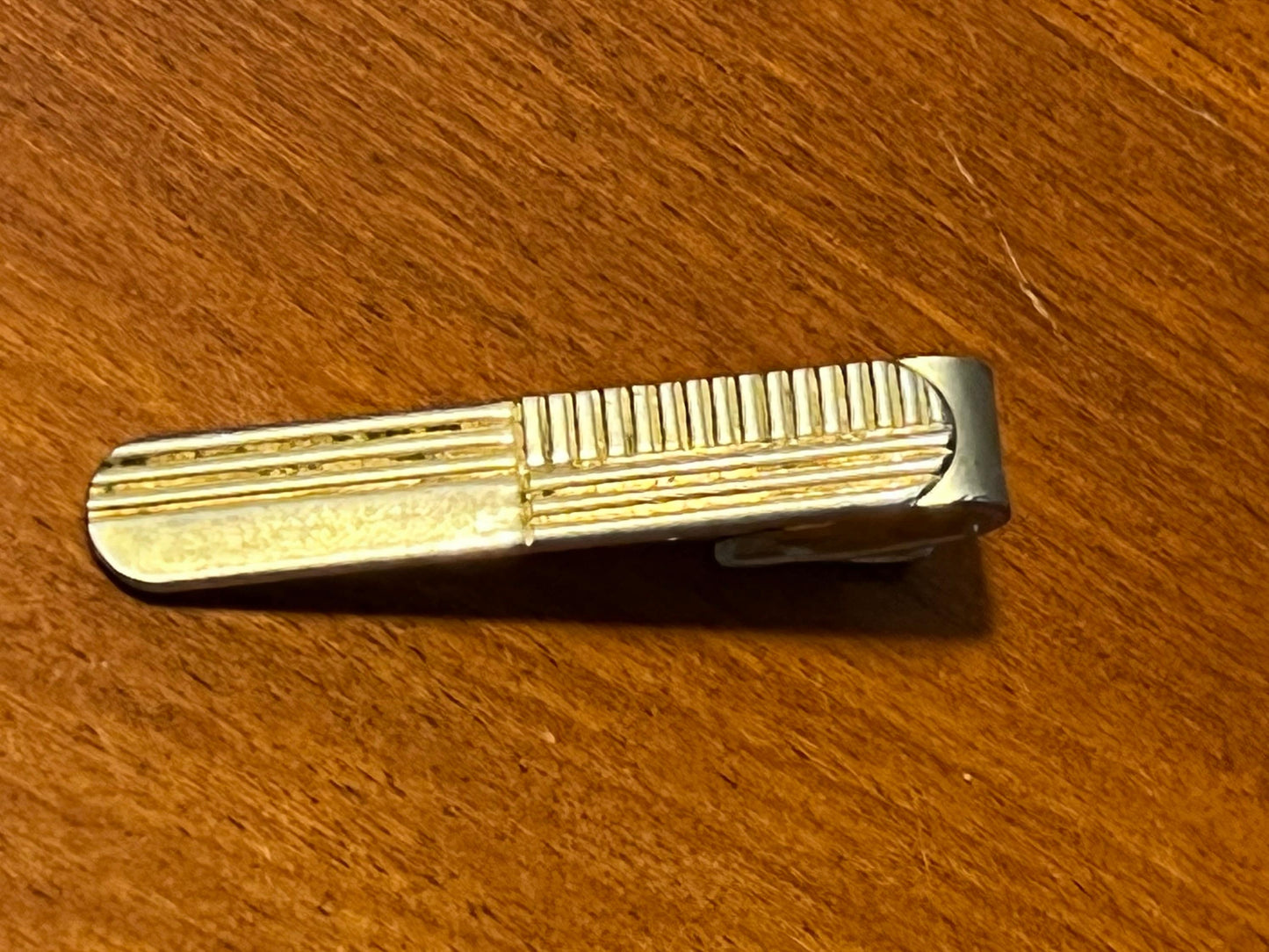 Vintage Speidel mens brass tie clip circa 1950’s mid century modern collectibles