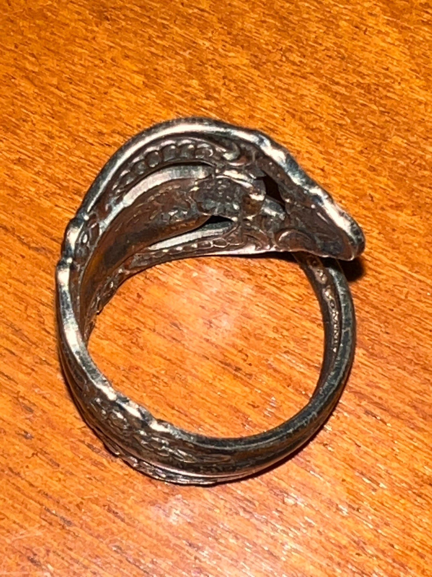 Vintage Oneida Community Flatware Silverplate Spoon Ring from 1970’s rings silver plate Lover Antiques and Vintage