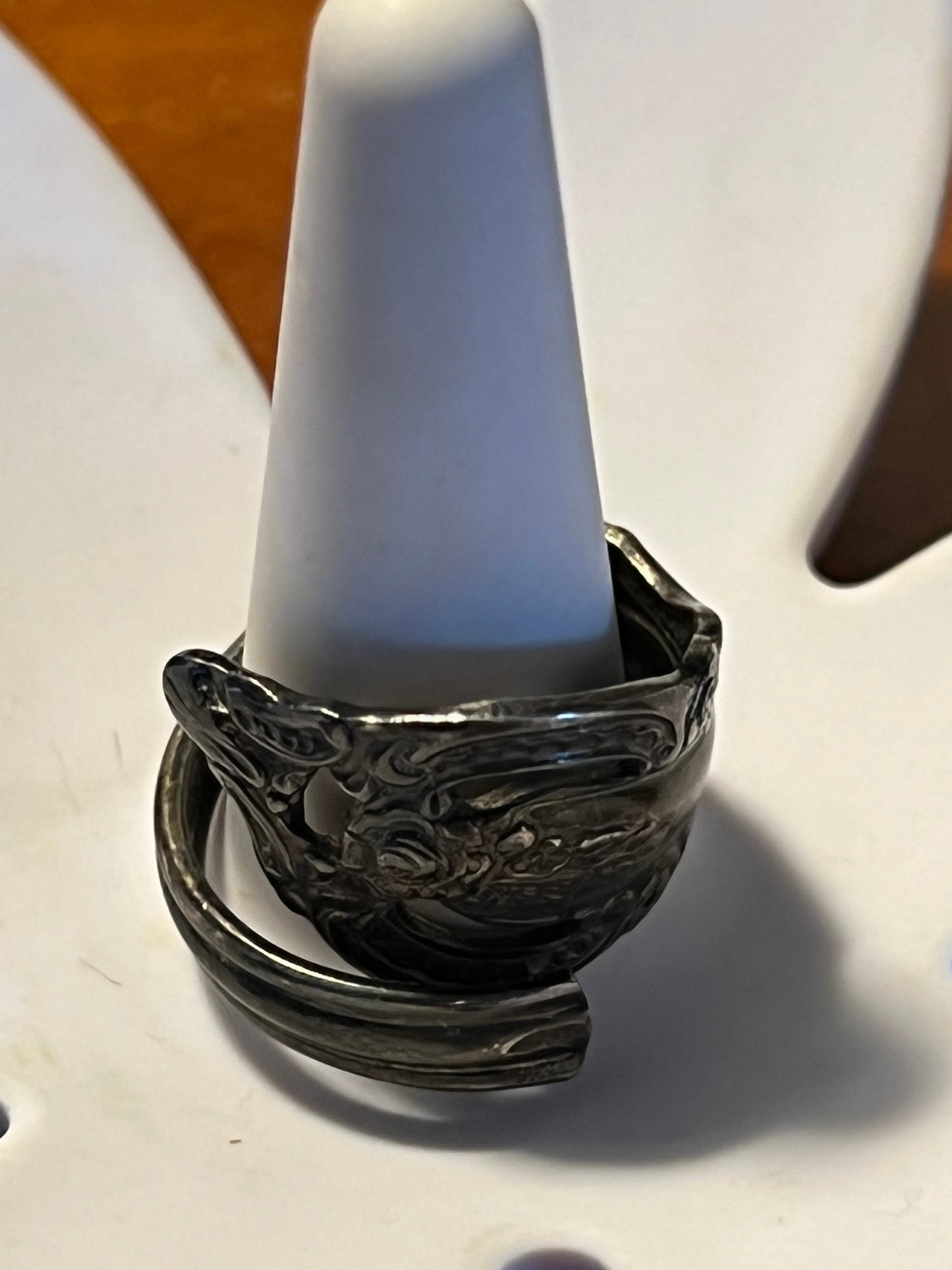 Vintage Oneida Community Flatware Silverplate Spoon Ring from 1970’s rings silver plate Lover Antiques and Vintage