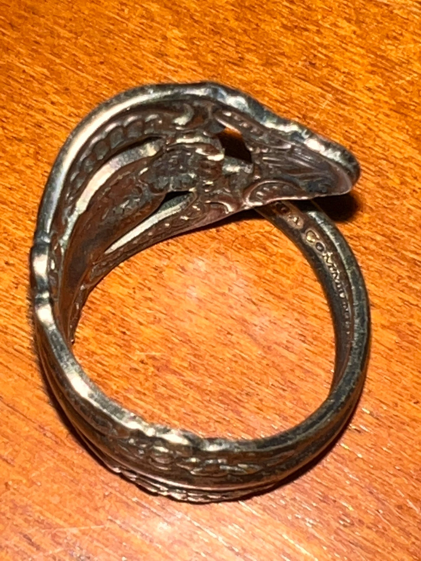 Vintage Oneida Community Flatware Silverplate Spoon Ring from 1970’s rings silver plate Lover Antiques and Vintage