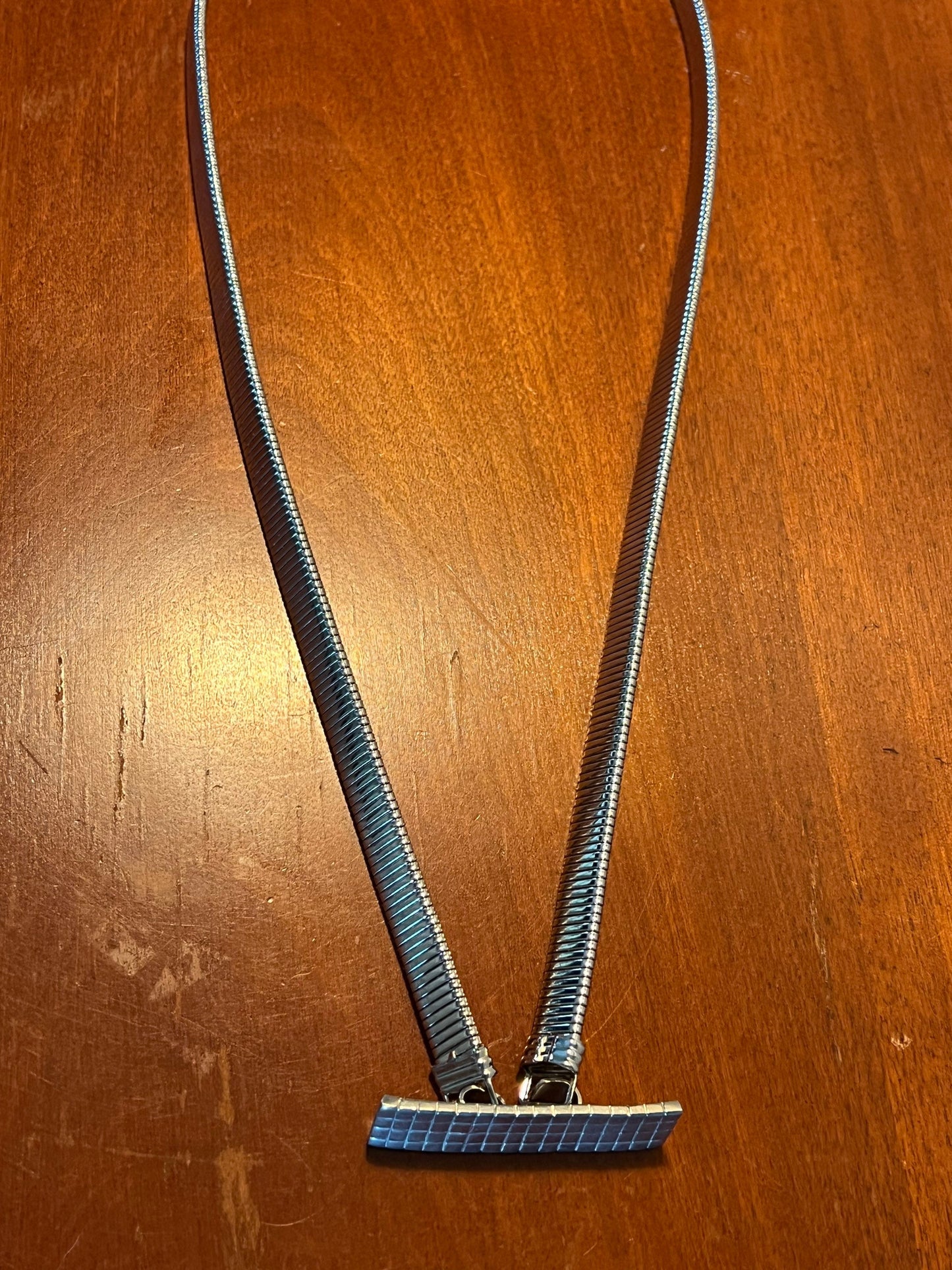 Vintage Anne Klein for Accessocraft silver metal belt jewelry belts Lover Antiques and Vintage