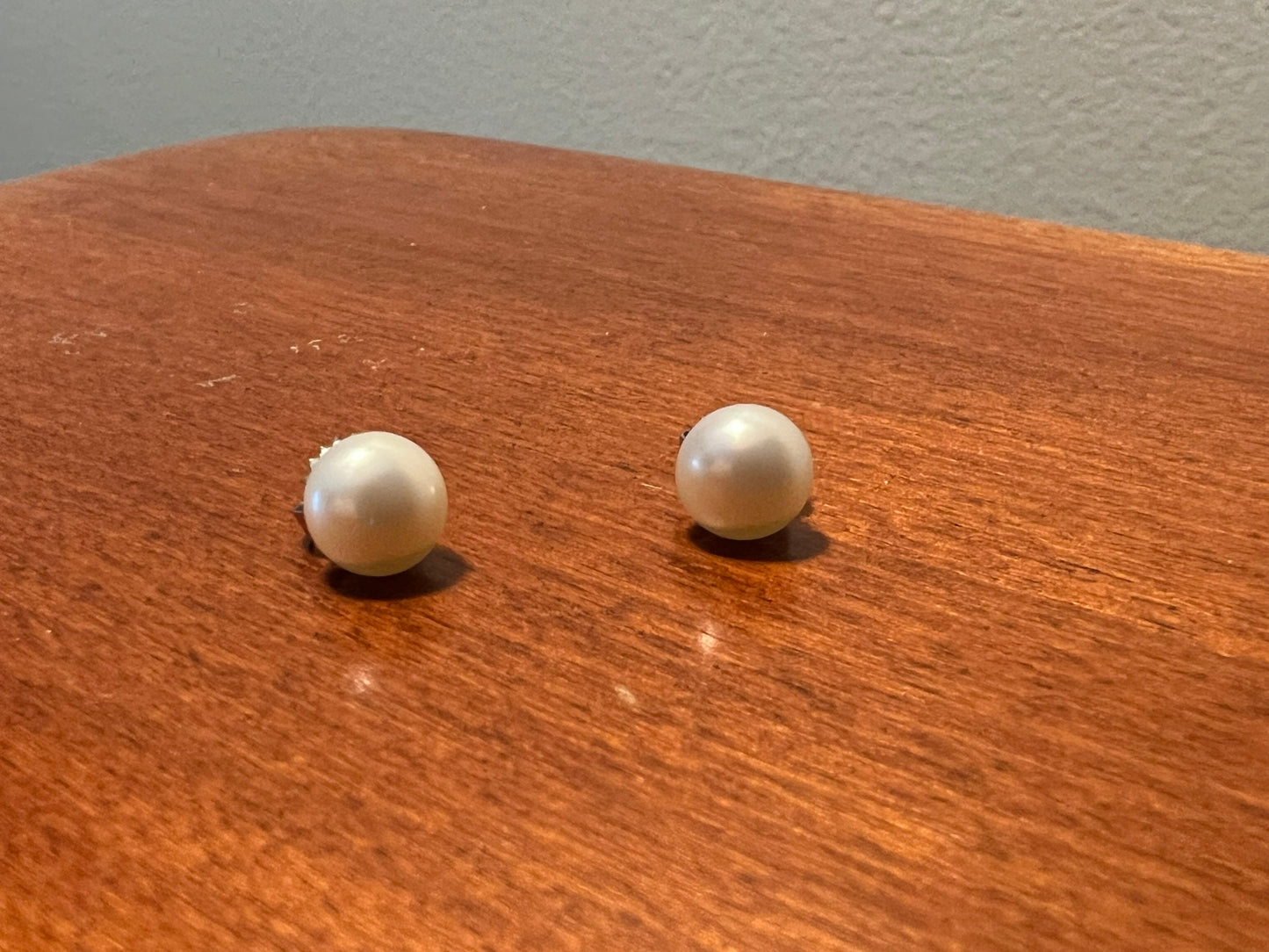 Vintage large faux pearl earrings with stainless steel posts earring jewelry Lover Antiques and Vintage
