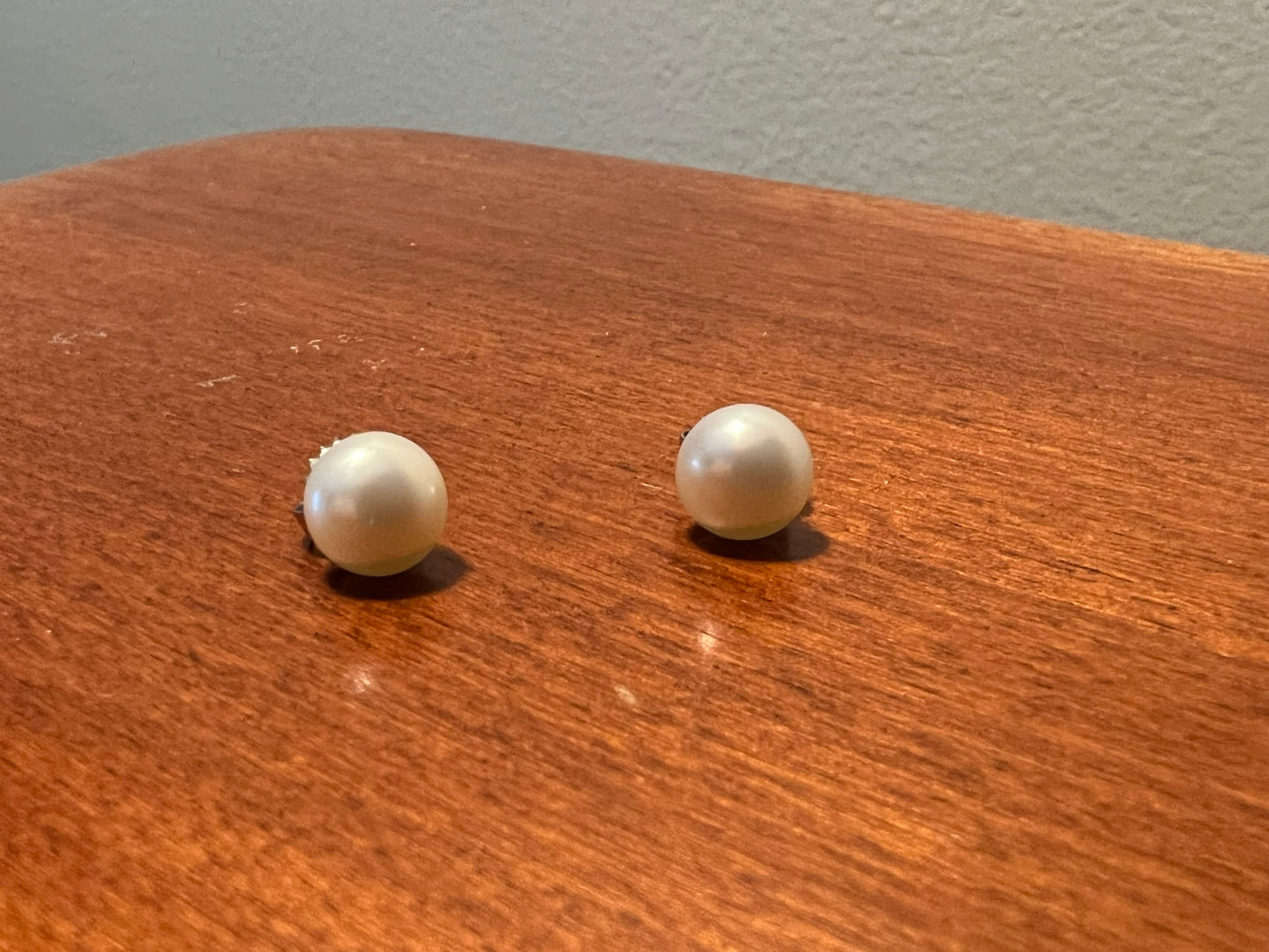 Vintage large faux pearl earrings with stainless steel posts earring jewelry Lover Antiques and Vintage