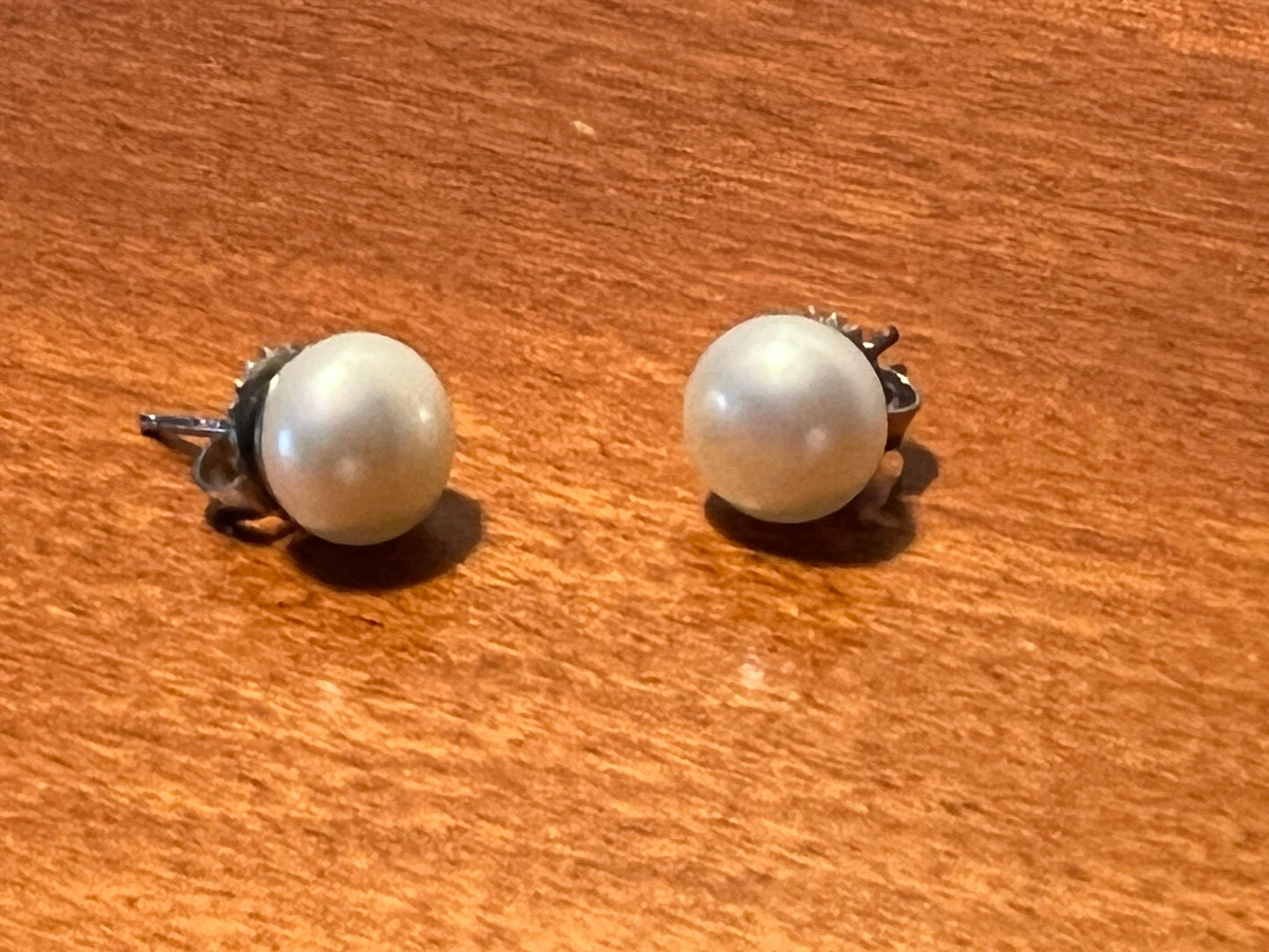 Vintage large faux pearl earrings with stainless steel posts earring jewelry Lover Antiques and Vintage
