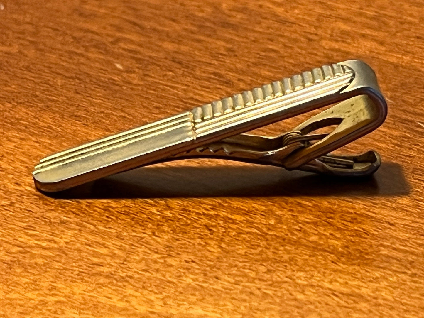 Vintage Speidel mens brass tie clip circa 1950’s mid century modern collectibles