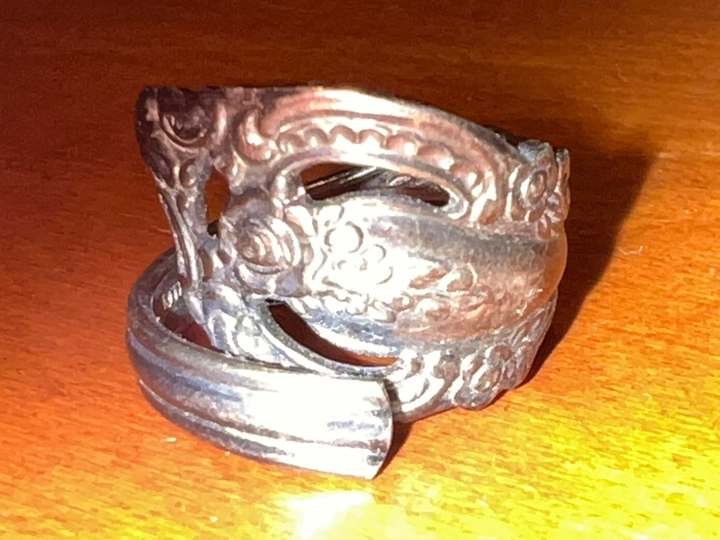 Vintage Oneida Community Flatware Silverplate Spoon Ring from 1970’s rings silver plate Lover Antiques and Vintage