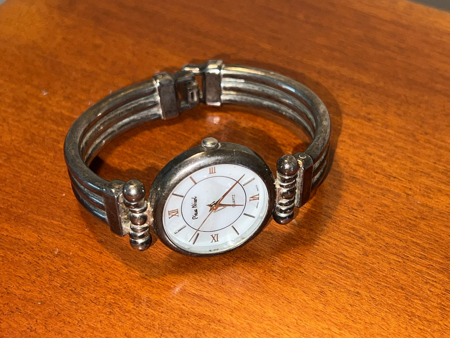 Vintage Pieva Nicol Quartz Stainless Steel woman’s watch with clasp stainless steel Lover Antiques and Vintage
