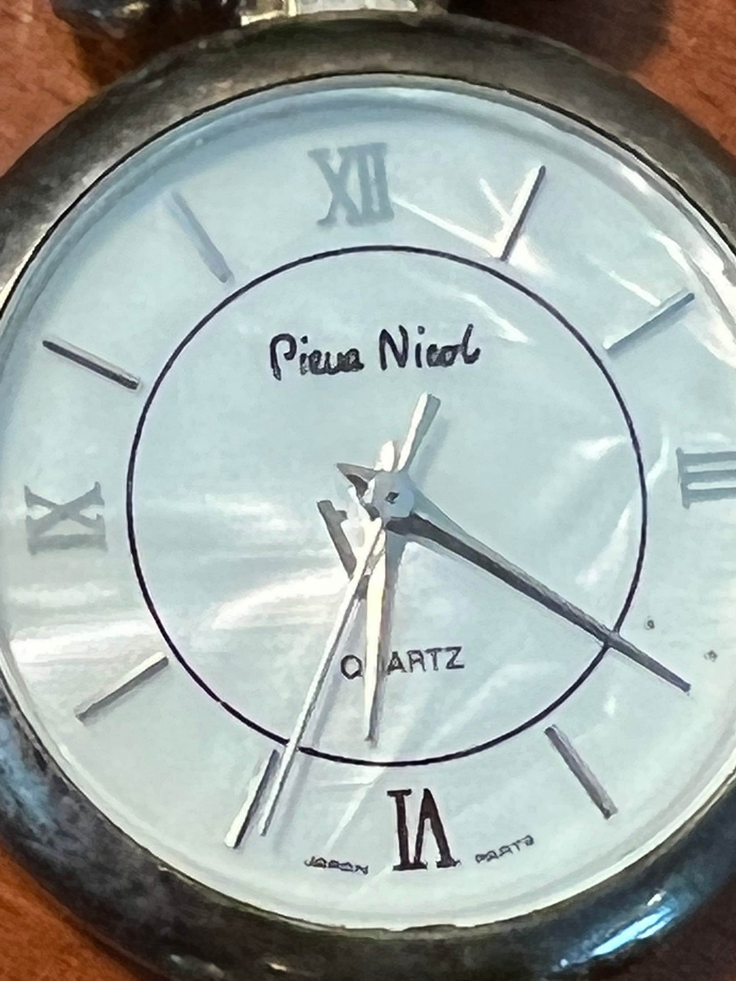 Vintage Pieva Nicol Quartz Stainless Steel woman’s watch with clasp stainless steel Lover Antiques and Vintage