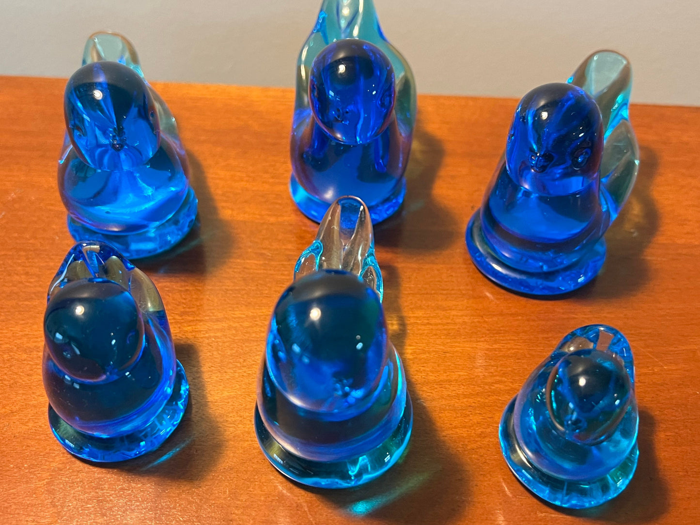 Vintage Bluebirds of Happiness signed by Leo Ward Family Collection of 6 various sizes early pieces