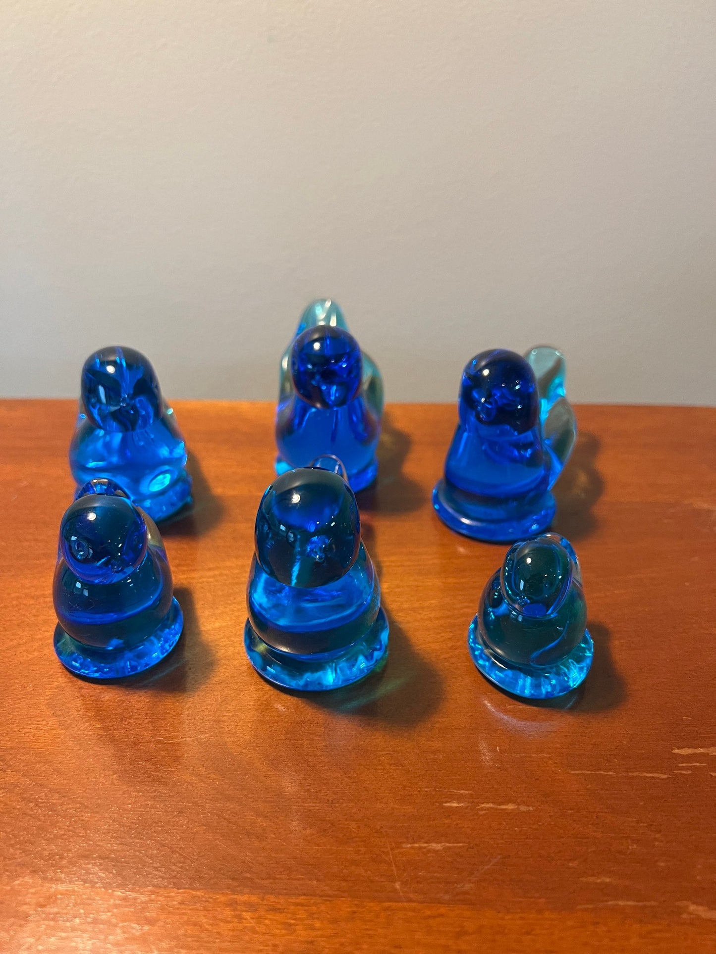 Vintage Bluebirds of Happiness signed by Leo Ward Family Collection of 6 various sizes early pieces
