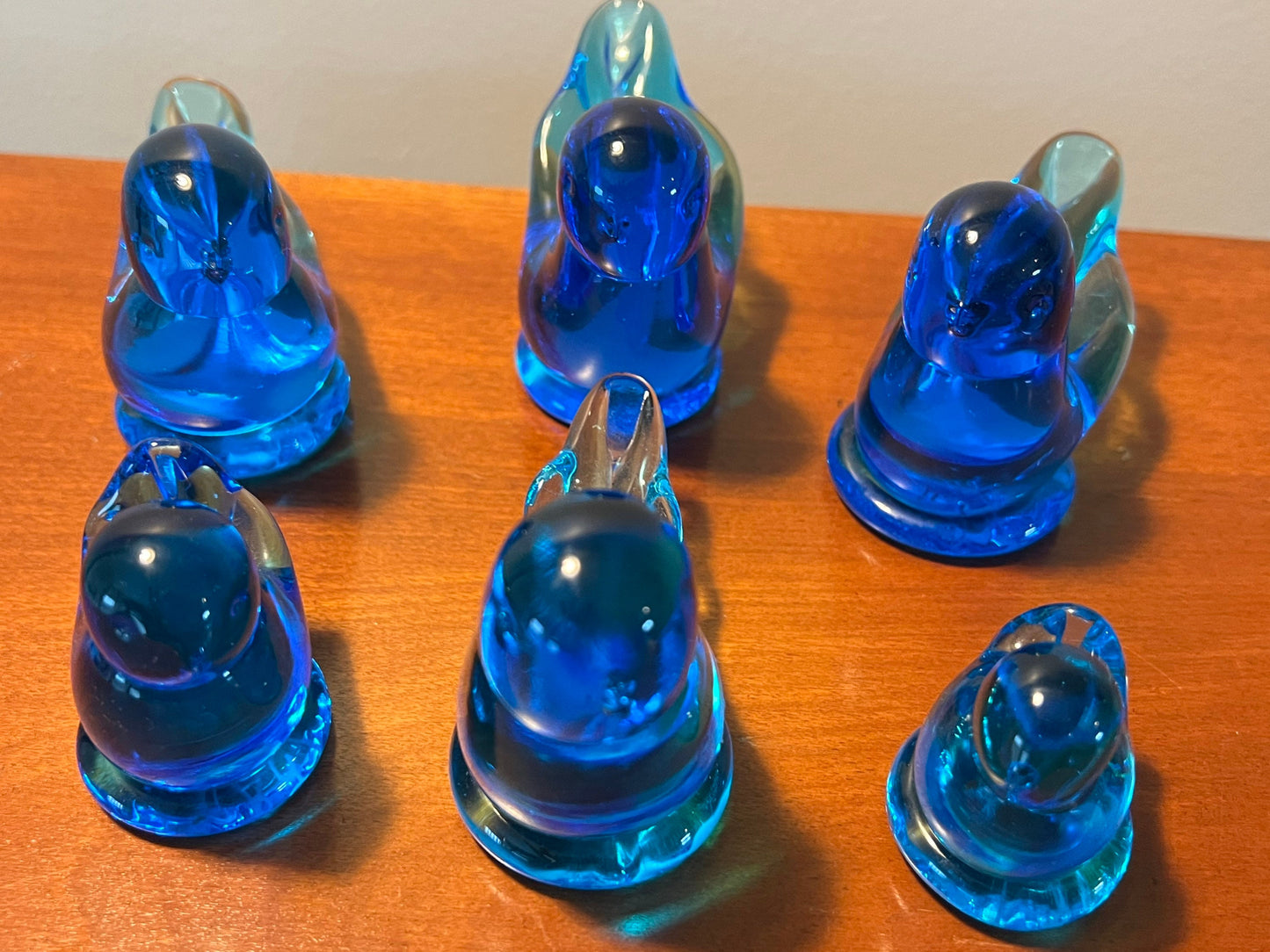Vintage Bluebirds of Happiness signed by Leo Ward Family Collection of 6 various sizes early pieces