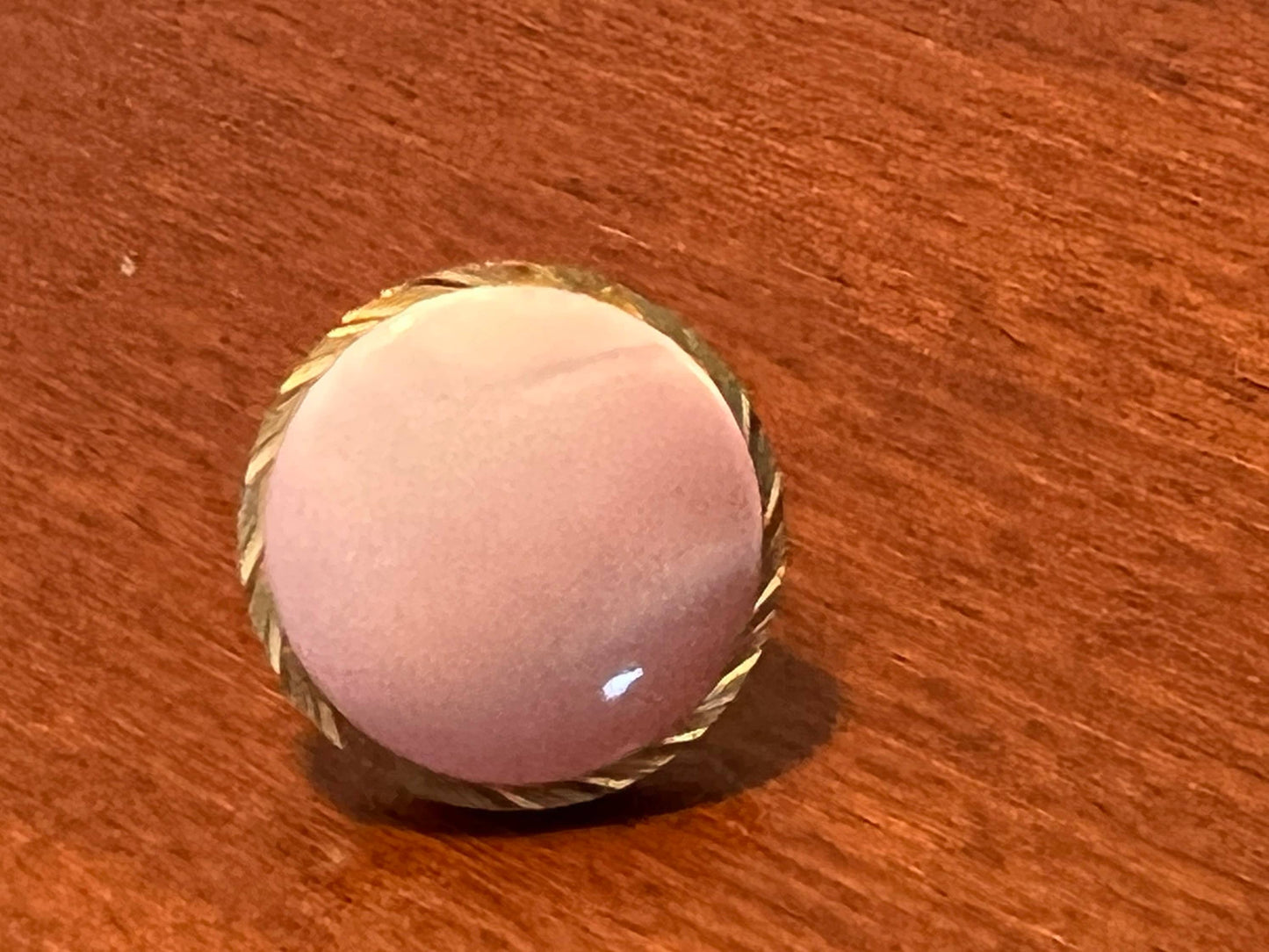 Vintage Elegant Pink Opalescent Earrings Circle Pierced Earrings Estate Jewelry Lover Antiques and Vintage