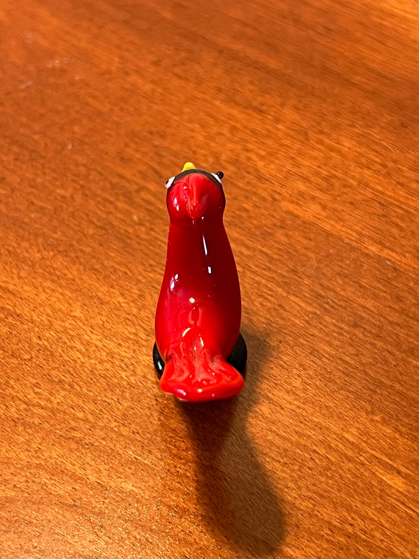 Vintage Red Cardinal mini small collectible glass art bird figure figurine Lover Antiques and Vintage