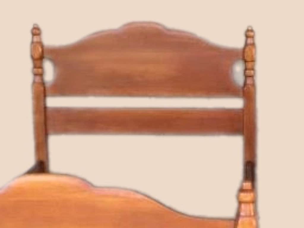 Cushman Colonial Creations Molly Stark Single Bed No. 2050 Includes Headboard,  Footboard, Side Rails, Slats Lover Antiques and Vintage
