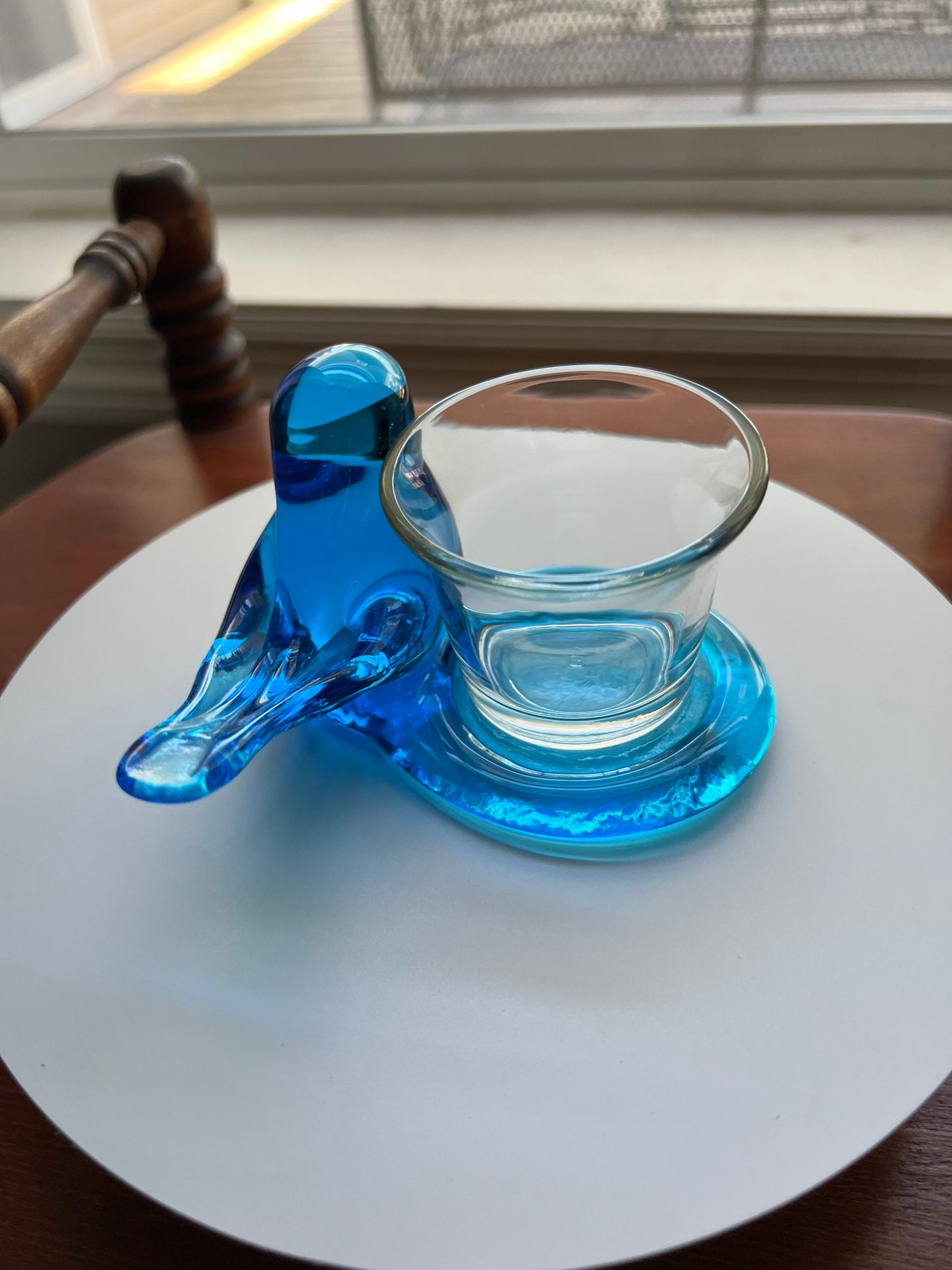 Vintage Bluebird of Happiness signed by W. Ward, dated 1993 Art Glass Artwork Bluebirds blue bird