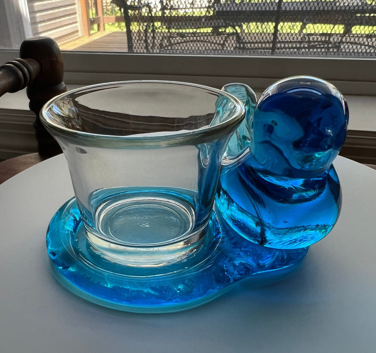 Vintage Bluebird of Happiness signed by W. Ward, dated 1993 Art Glass Artwork Bluebirds blue bird
