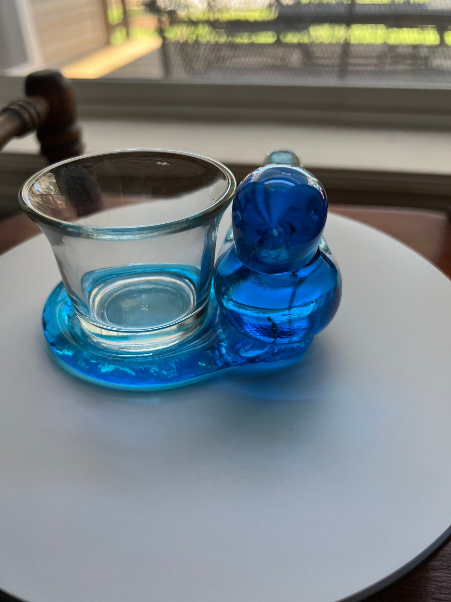 Vintage Bluebird of Happiness signed by W. Ward, dated 1993 Art Glass Artwork Bluebirds blue bird