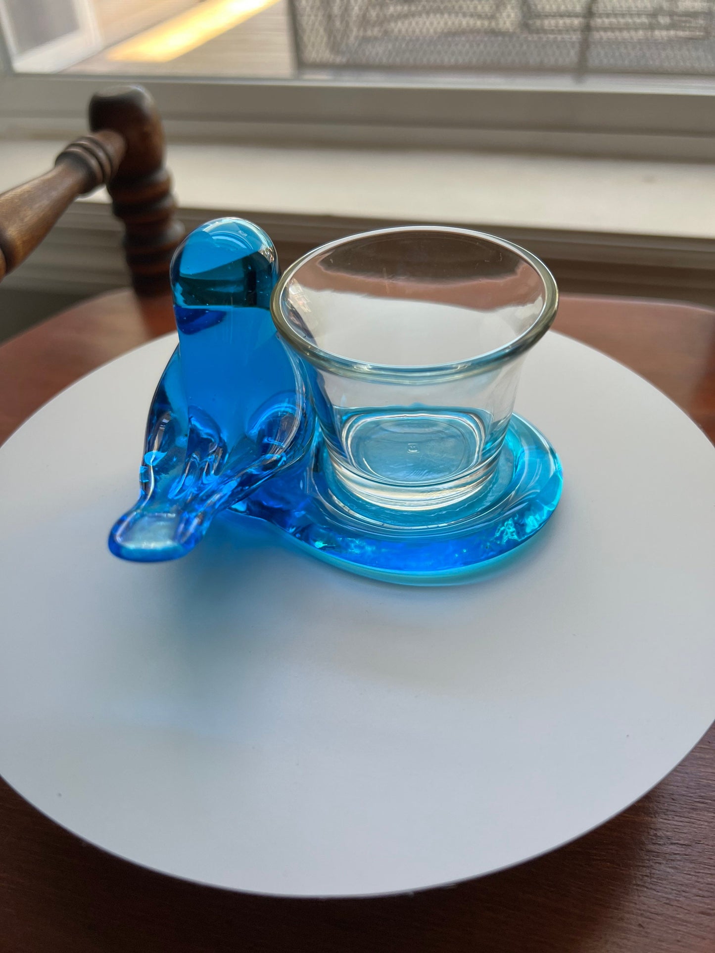 Vintage Bluebird of Happiness signed by W. Ward, dated 1993 Art Glass Artwork Bluebirds blue bird