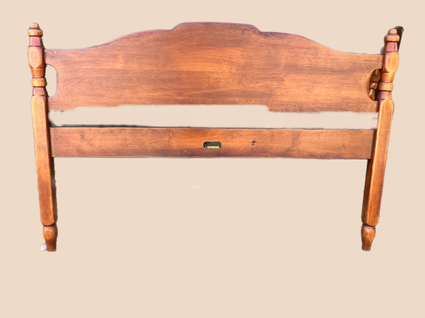 Cushman Colonial Creations Molly Stark Double Bed No. 2050D vintage furniture headboard footboard side rails slats