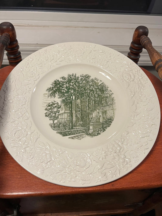 Wedgwood Etruria England Gurley Hall Russell Sage College Plate Wall Hanging Plates Lover Antiques and Vintage