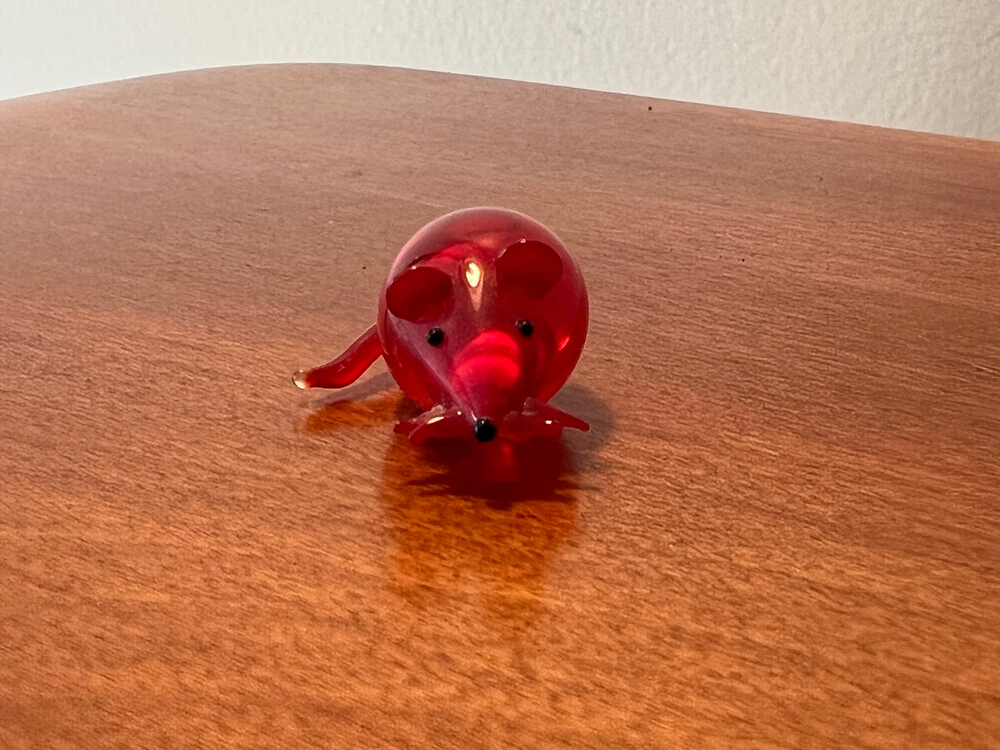 Vintage Fenton Ruby Red Glass Mouse 1” Collectible Art Glass Works LoverAntiques and Vintage