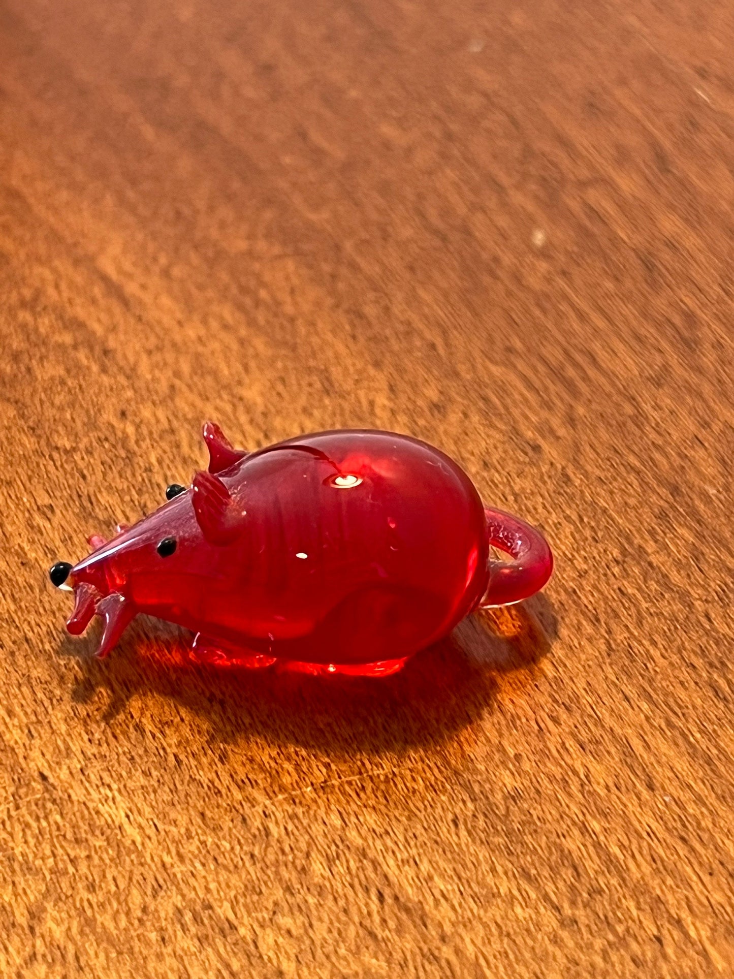 Vintage Fenton Ruby Red Glass Mouse 1” Collectible Art Glass Works LoverAntiques and Vintage