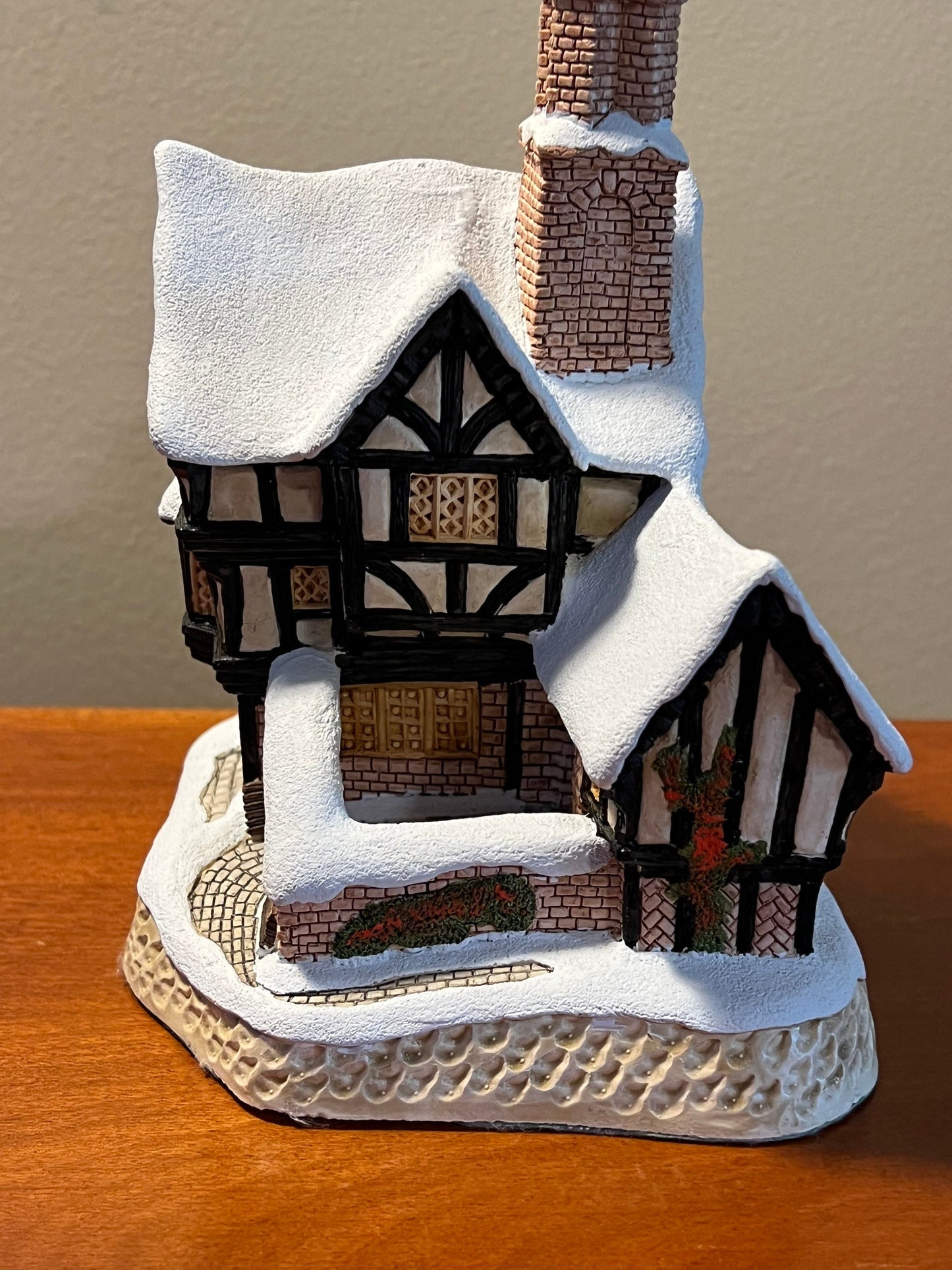 Vintage Mister Fezziwig’s Emporium by David Winter Special for Christmas Cottages handmade hand painted by John Hine, LTD Great Britain 1990