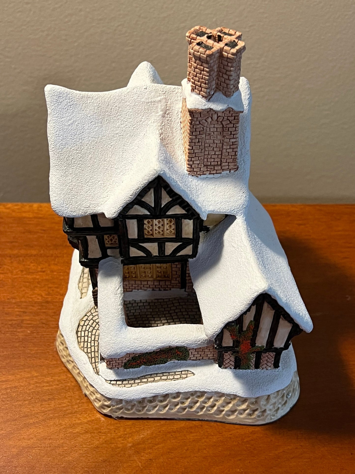 Vintage Mister Fezziwig’s Emporium by David Winter Special for Christmas Cottages handmade hand painted by John Hine, LTD Great Britain 1990