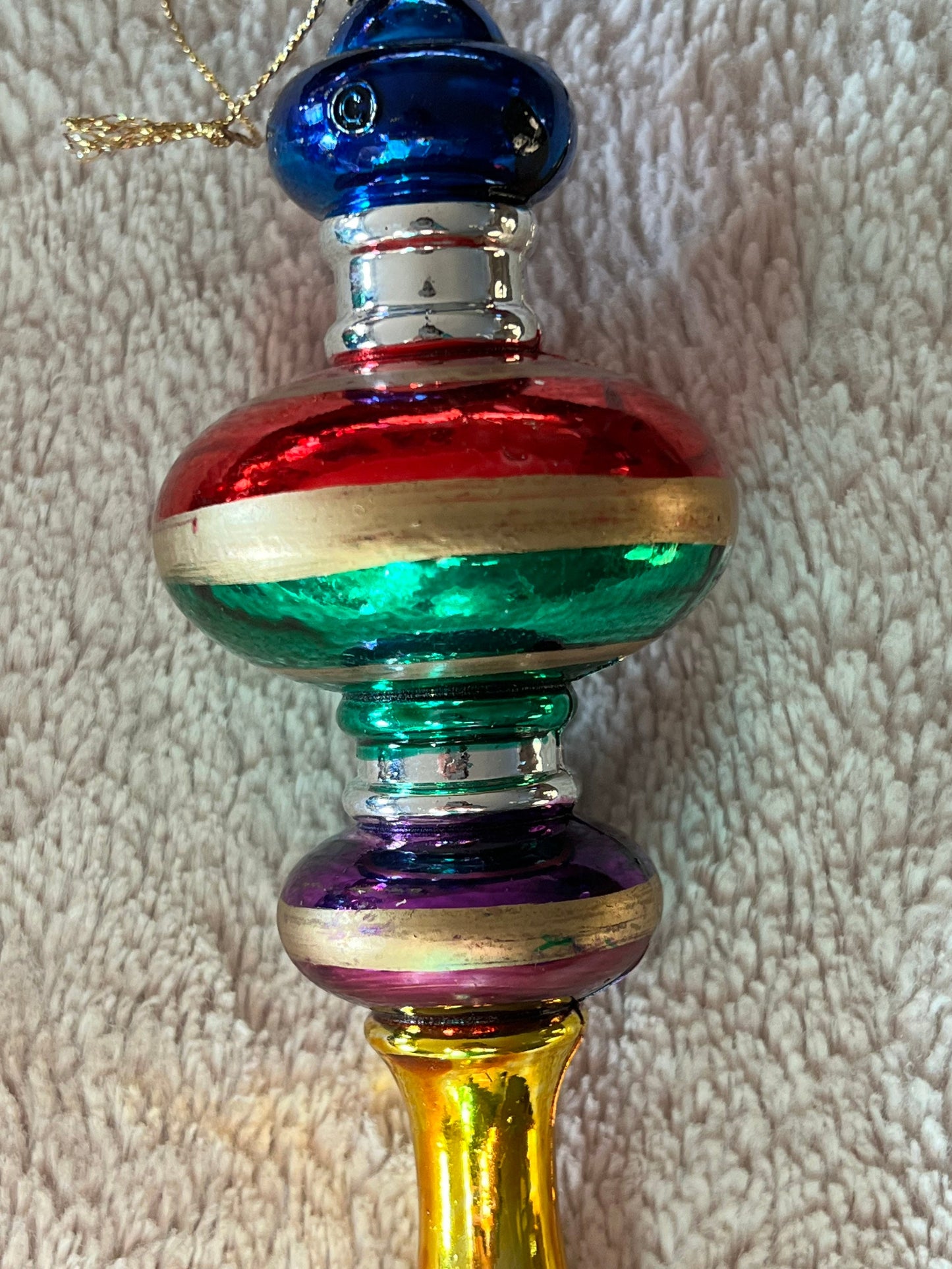 Vintage Trio of Mid Century Modern Christmas Ornaments glass ornament art Lover Antiques and Vintage