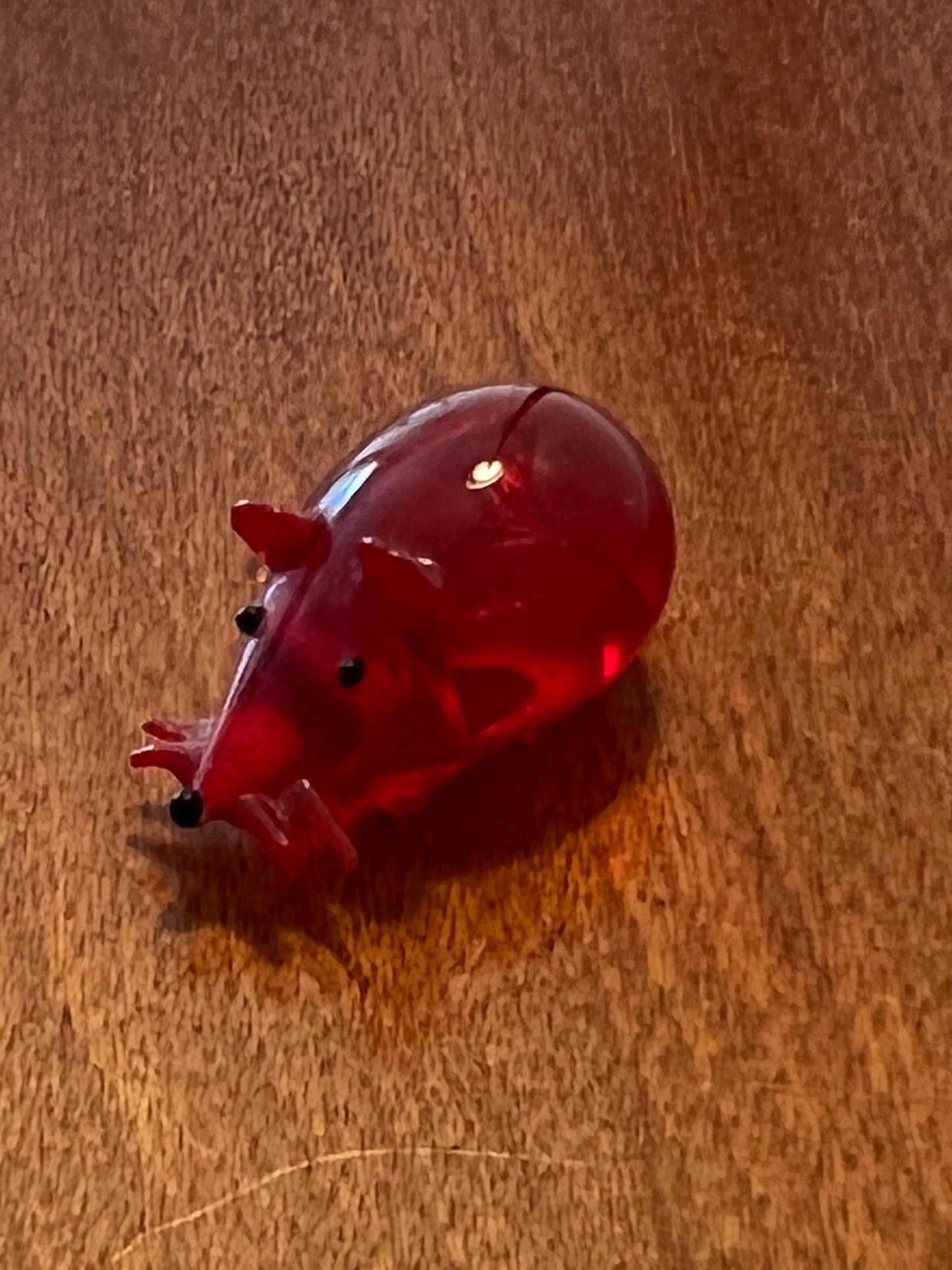 Vintage Fenton Ruby Red Glass Mouse 1” Collectible Art Glass Works LoverAntiques and Vintage