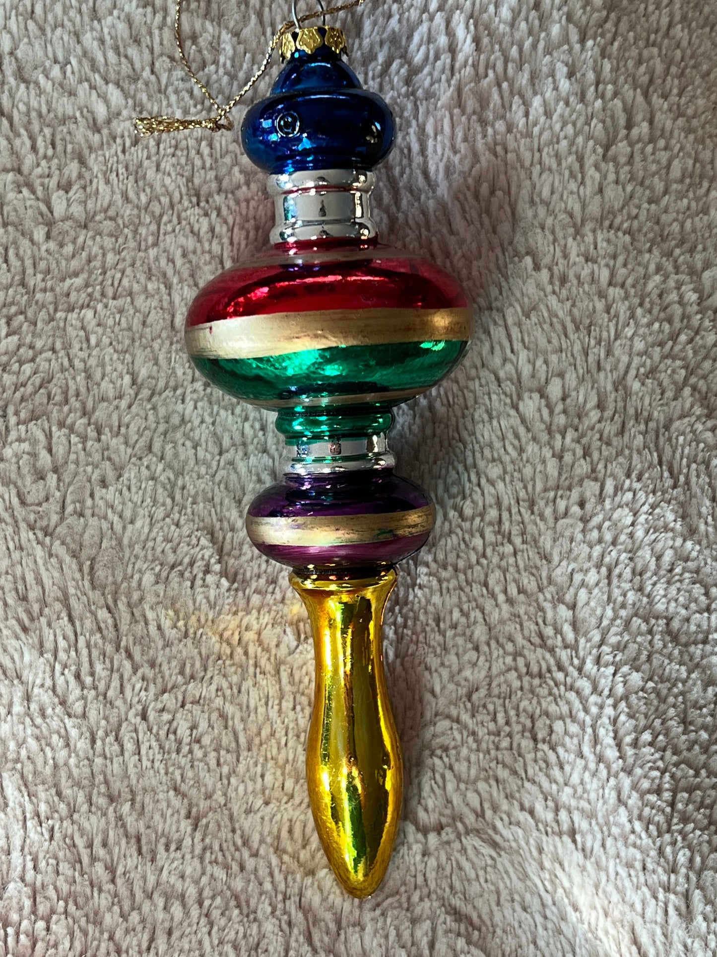Vintage Trio of Mid Century Modern Christmas Ornaments glass ornament art Lover Antiques and Vintage