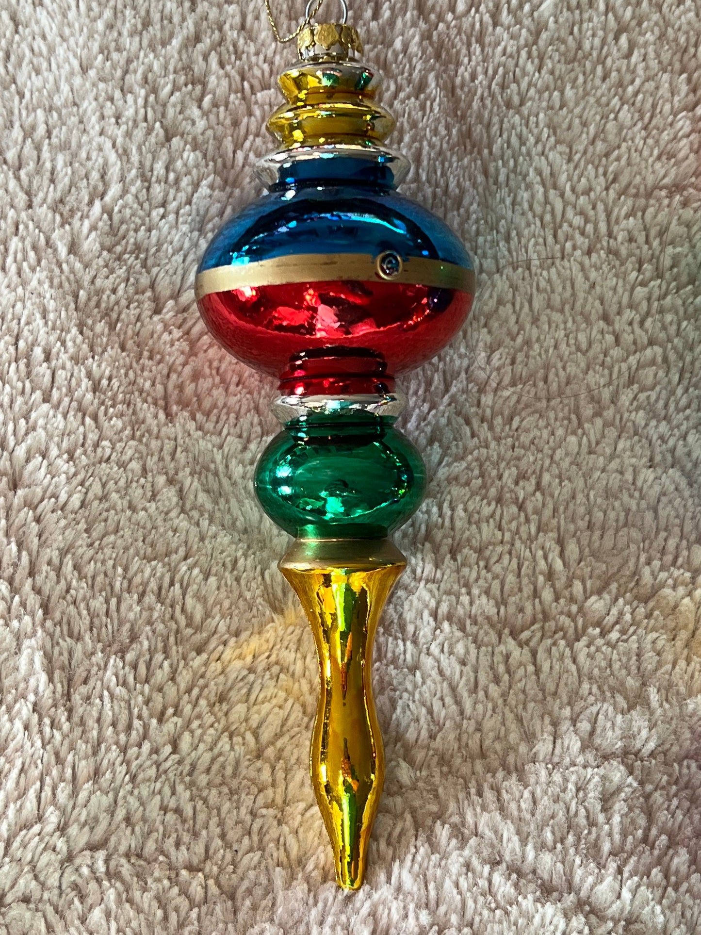 Vintage Trio of Mid Century Modern Christmas Ornaments glass ornament art Lover Antiques and Vintage