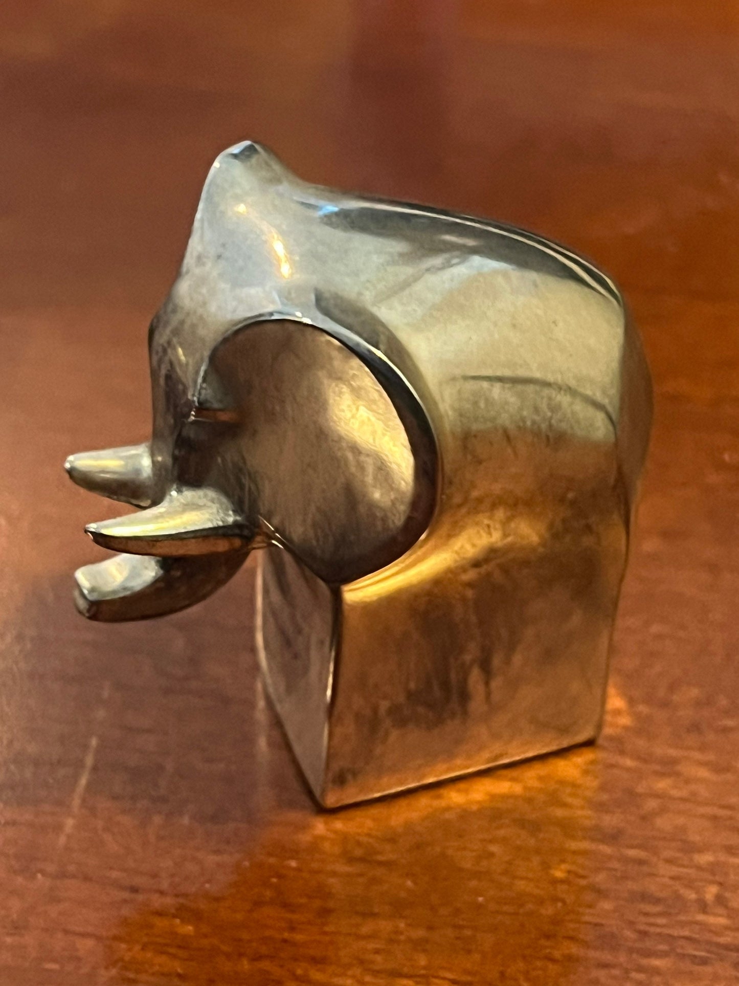 Vintage Dansk Elephant Paperweight silver plated art piece gift elephants Lover Antiques and Vintage