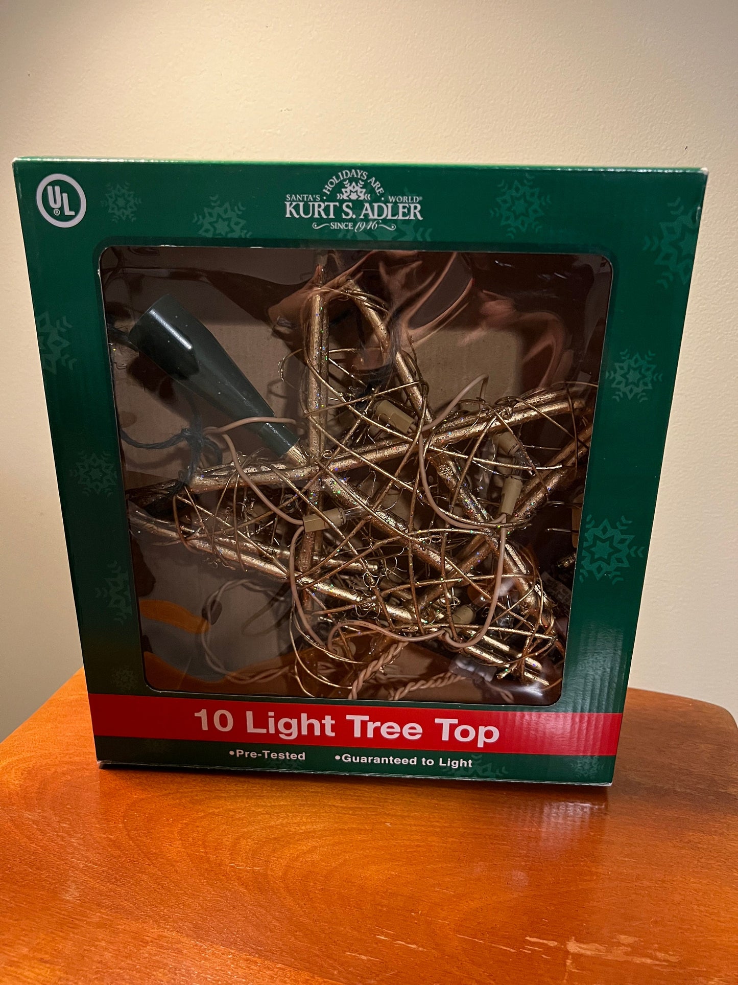 Vintage Kurt S. Adler 10 Light Tree Topper Star Holidays Christmas Star Lover Antiques and Vintage