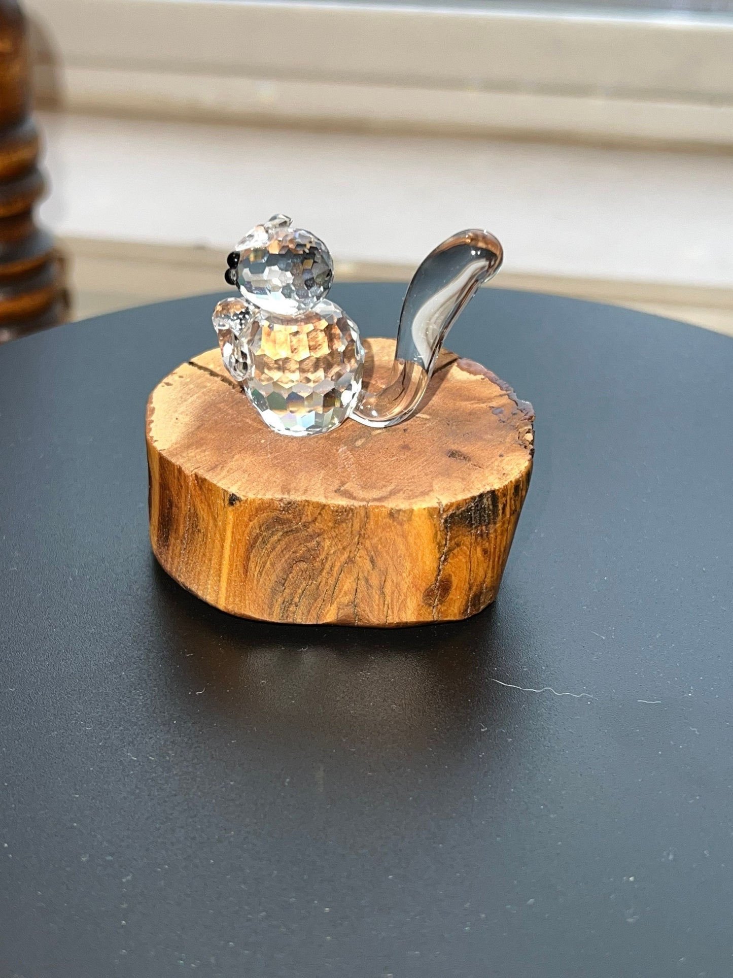 Vintage Swarovski Glass Squirrel Sculpture Art Glass Figurine squirrels artwork signed crystal cut glass Lover Antiques and Vintage