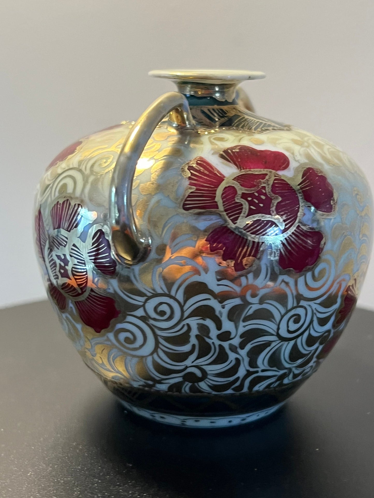 Vintage Nippon Hand Painted Japanese Porcelain Vase