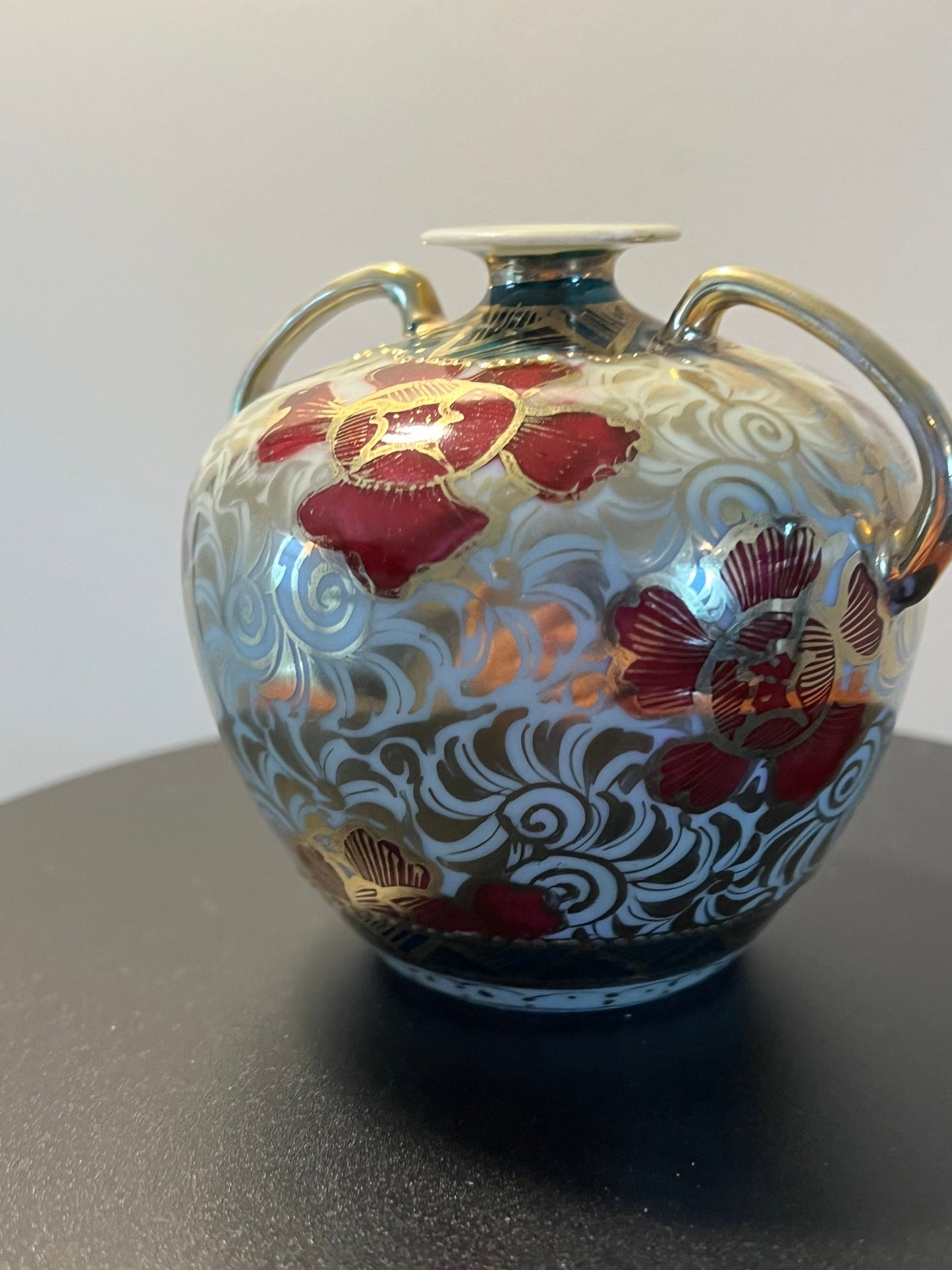 Vintage Nippon Hand Painted Japanese Porcelain Vase