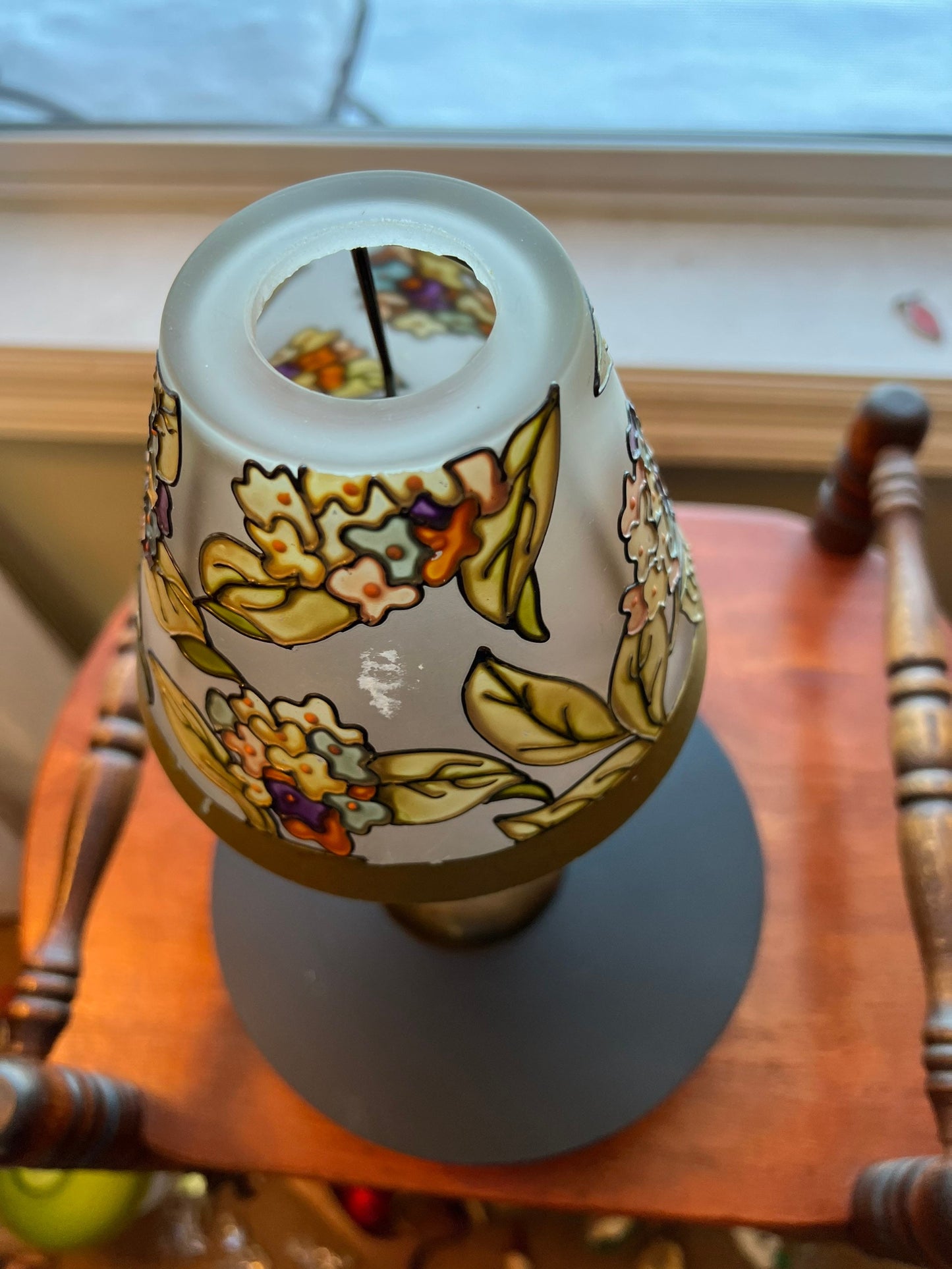 Vintage Laura Ashley Covered Candle Light or Tea Lamp