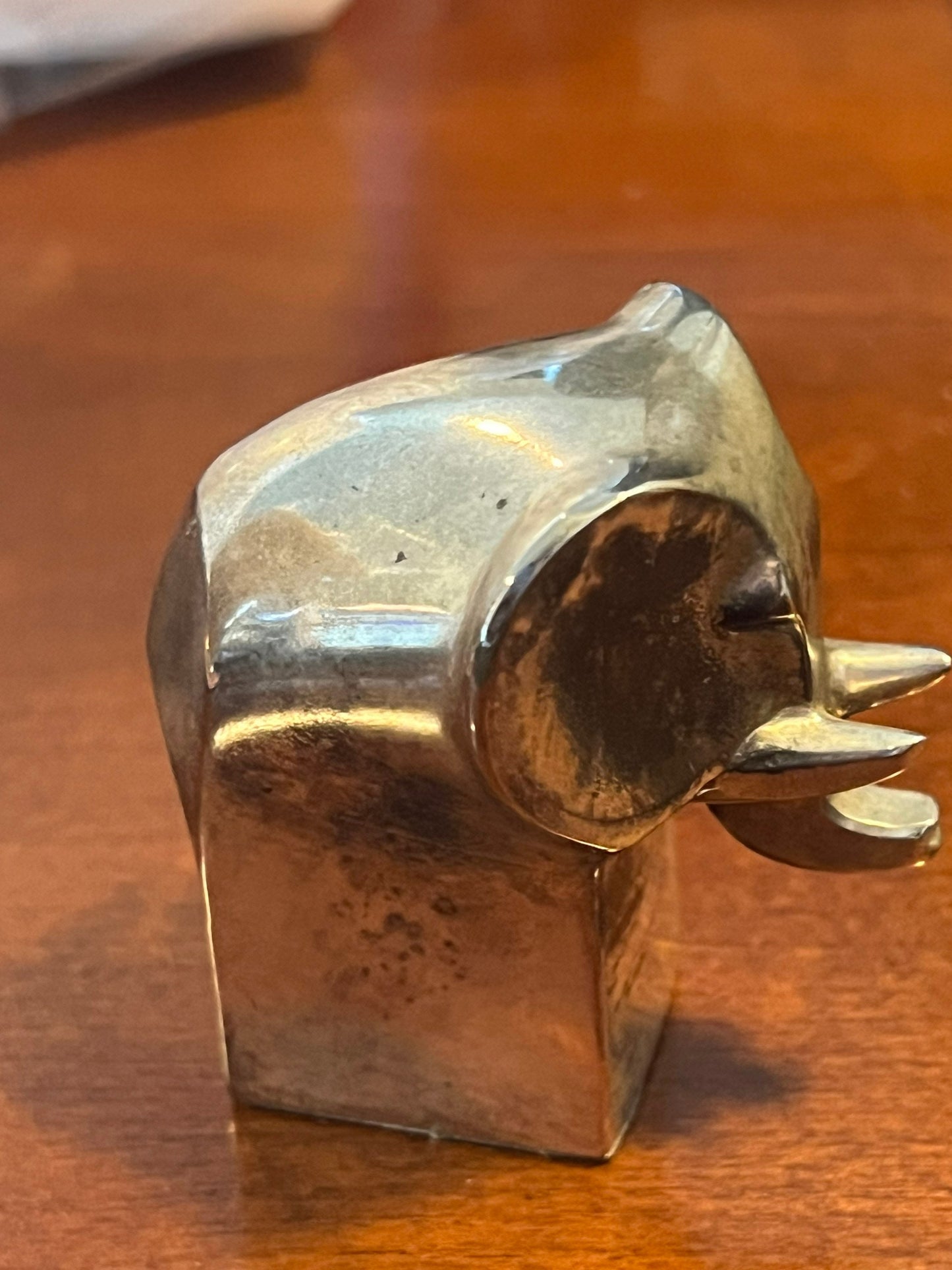 Vintage Dansk Elephant Paperweight silver plated art piece gift elephants Lover Antiques and Vintage