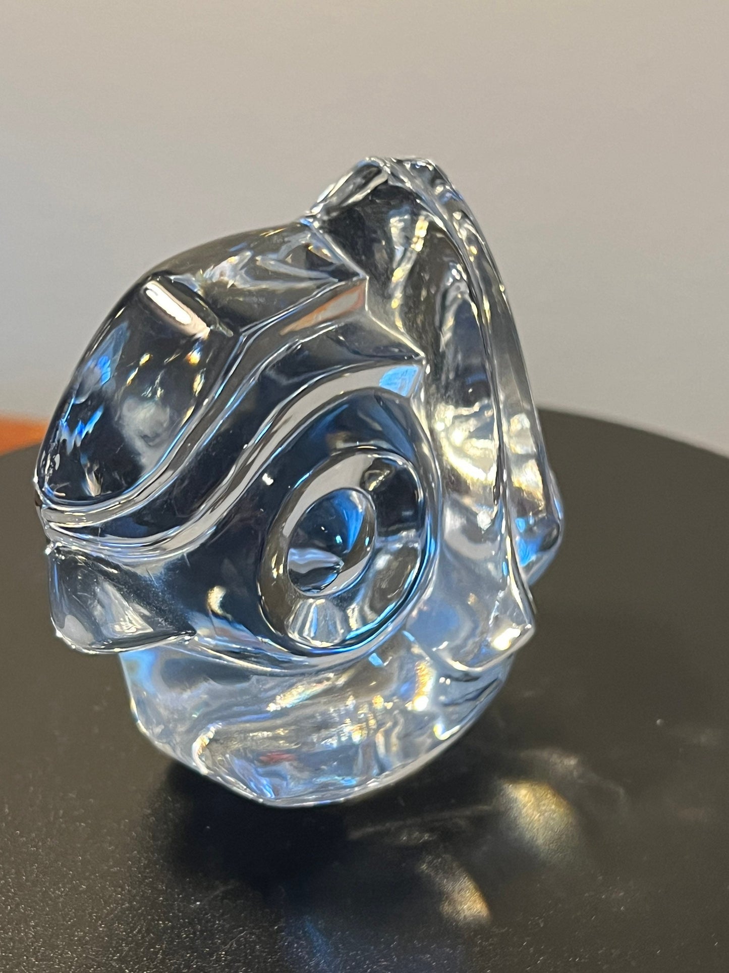 Vintage Glass Owl Hand Cooler Sculpture Art Glass Figurine elephants great gift artwork