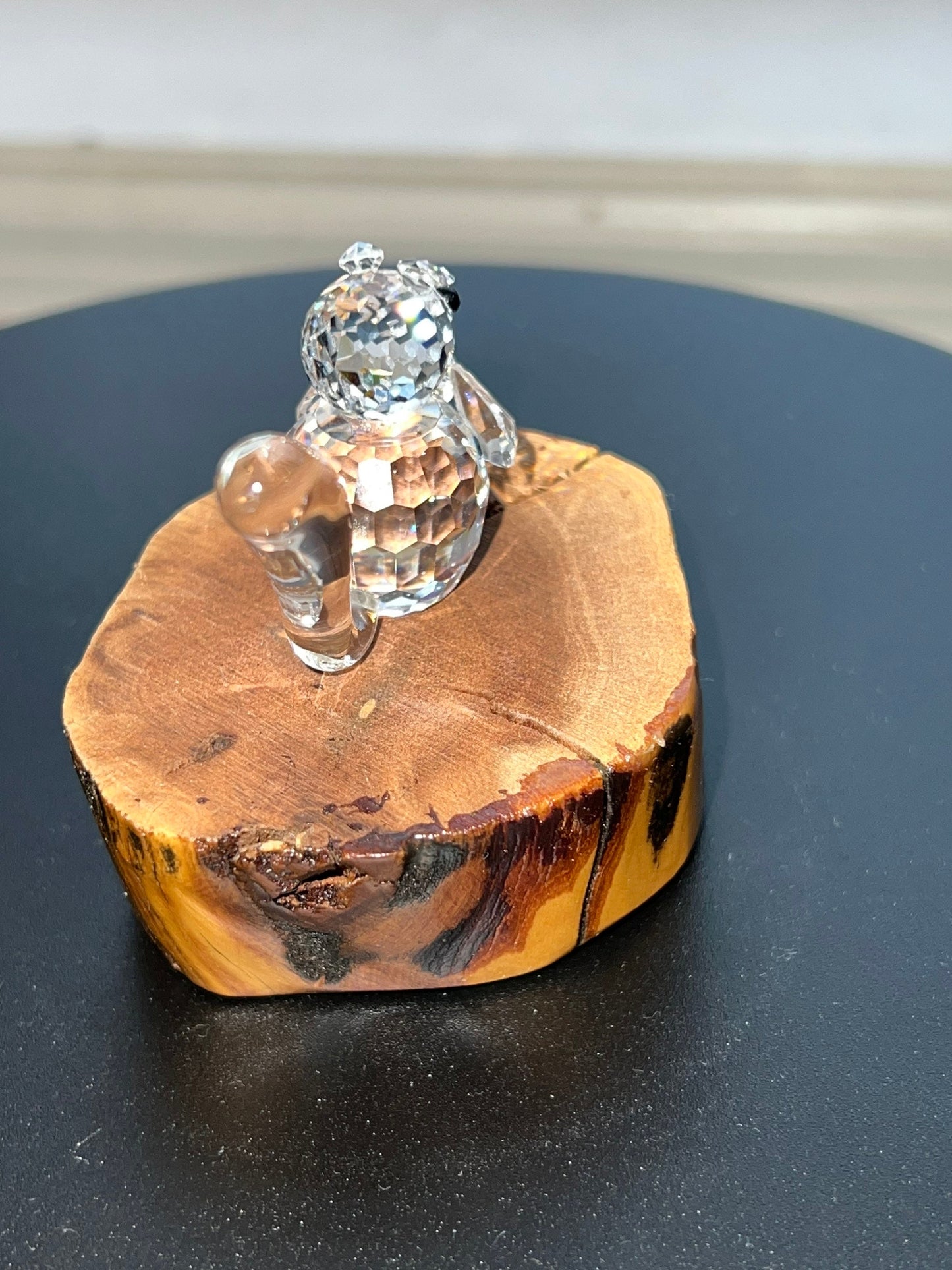 Vintage Swarovski Glass Squirrel Sculpture Art Glass Figurine squirrels artwork signed crystal cut glass Lover Antiques and Vintage