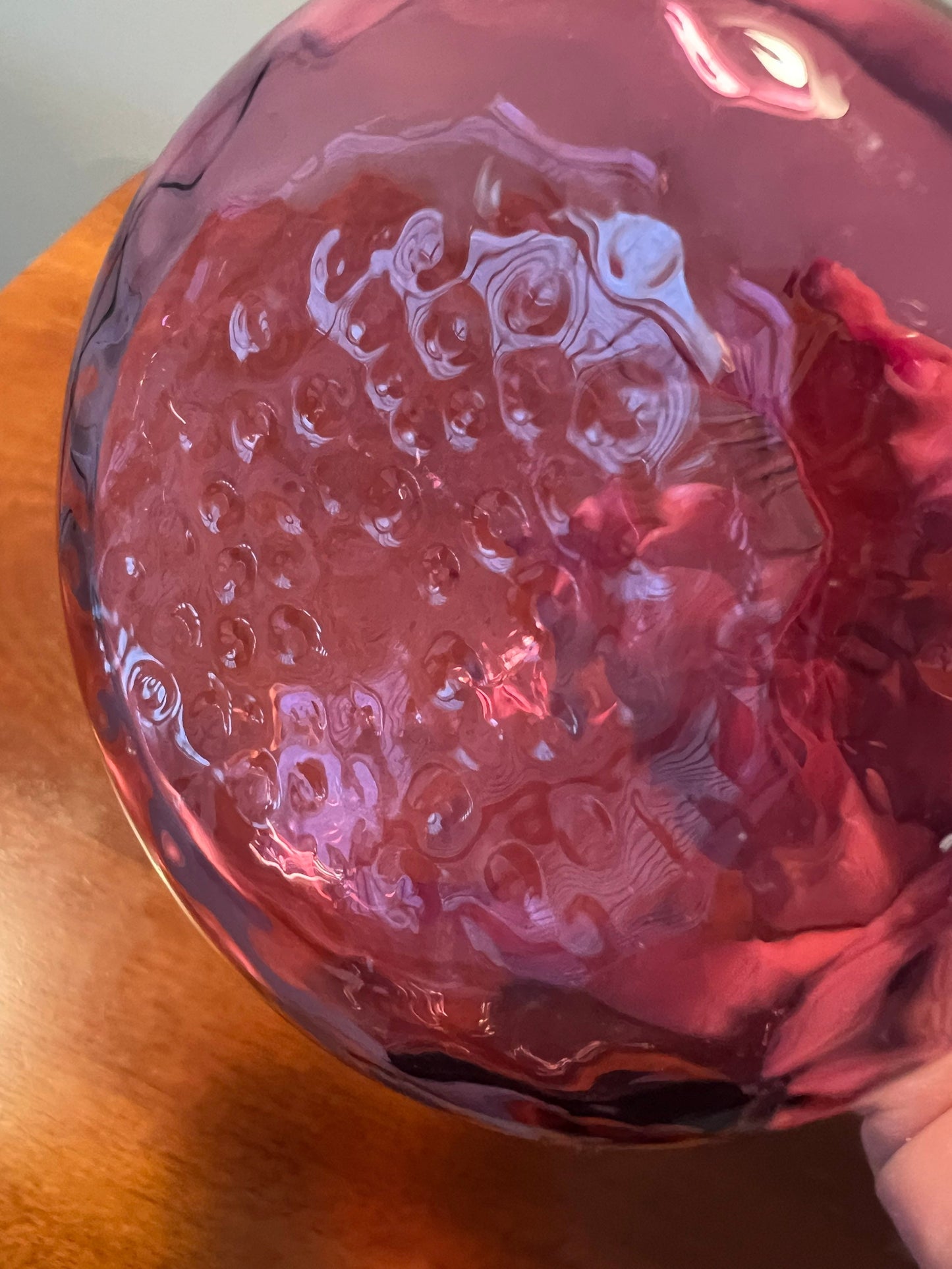 Vintage Fenton Cranberry Tall Glass Vase Pink Art Glass Bottle Container Pilgrim Great Gift Lover Antiques and Vintage