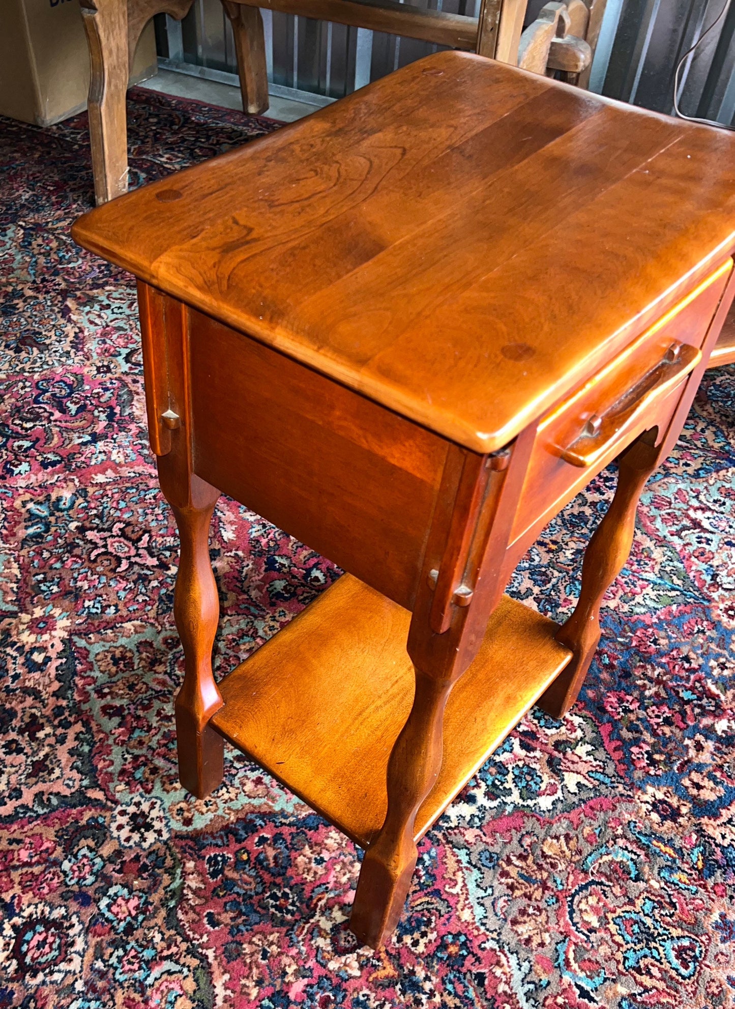 Cushman Colonial Creations Lucy Latham Original Nightstand Night Table No. 7169 Night stand small table Lover Antiques and Vintage