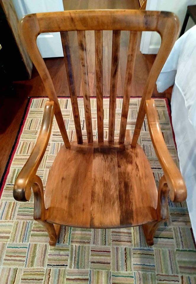 Vintage Maple Rocking Chair Rocker Cool Furniture from Lover Antiques