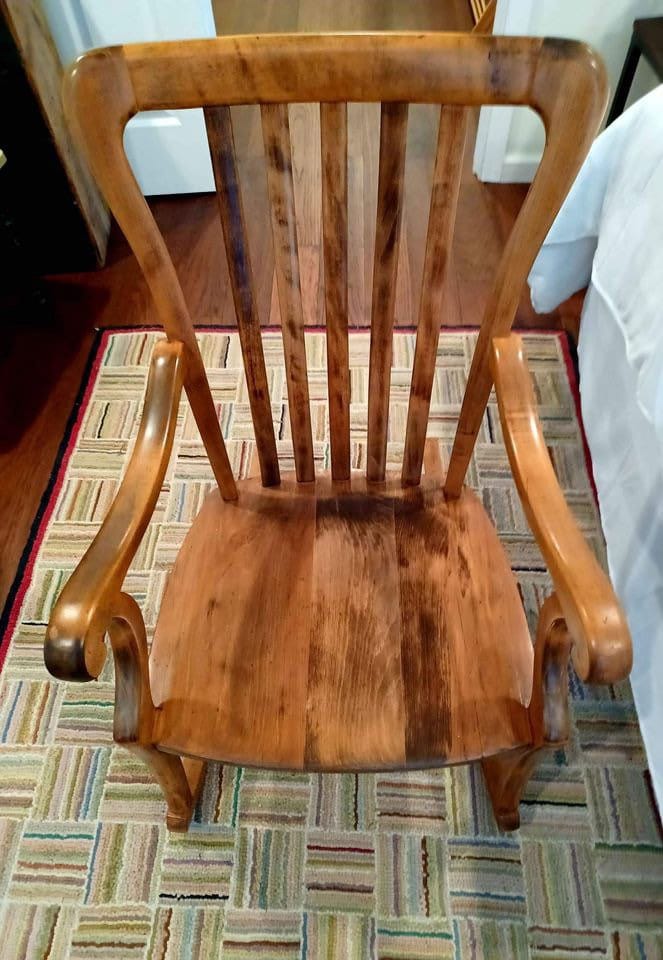 Vintage Maple Rocking Chair Rocker Cool Furniture from Lover Antiques