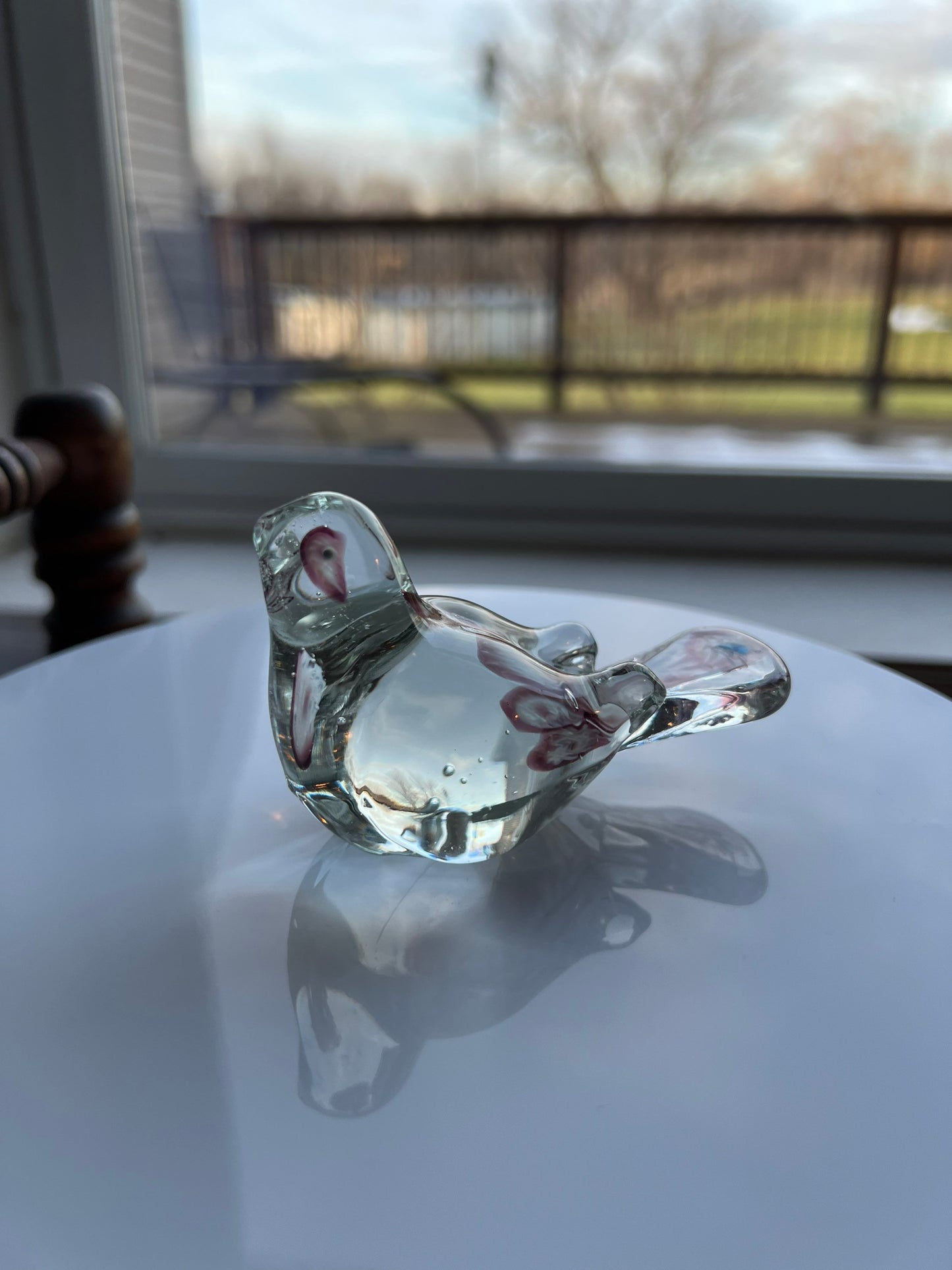 Vintage Lefton Art Glass Bird Hand Blown Glass Gift For Her Lover Antiques and Vintage