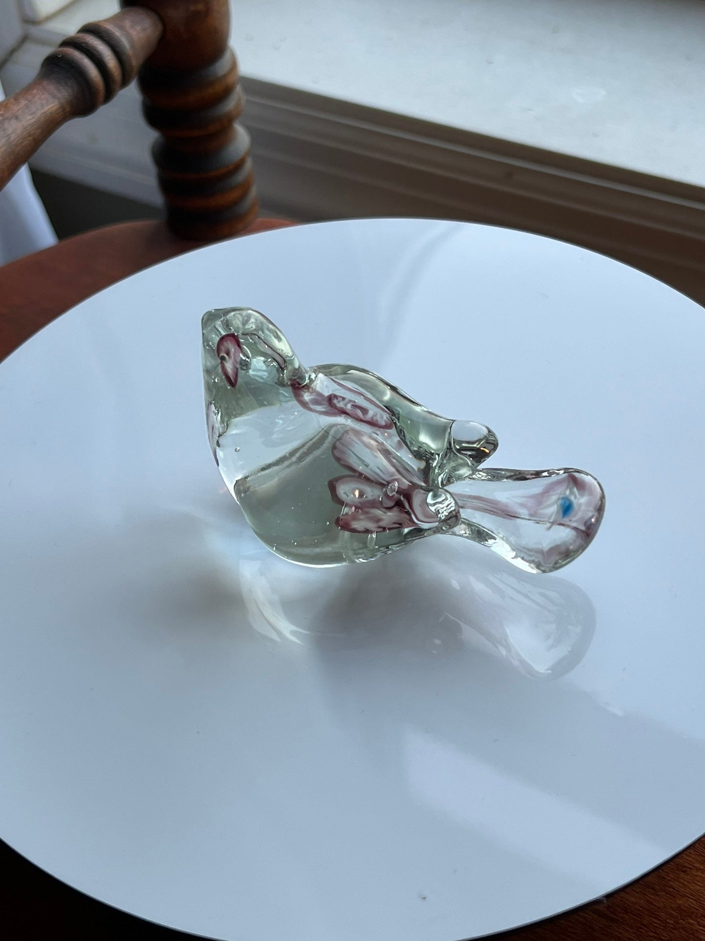 Vintage Lefton Art Glass Bird Hand Blown Glass Gift For Her Lover Antiques and Vintage