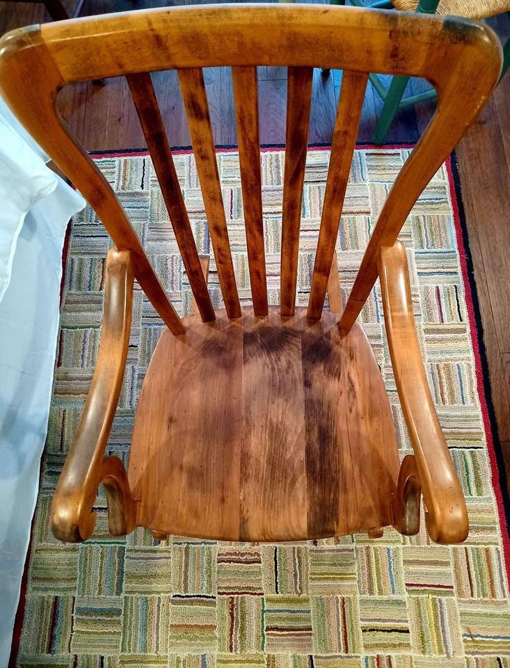 Vintage Maple Rocking Chair Rocker Cool Furniture from Lover Antiques